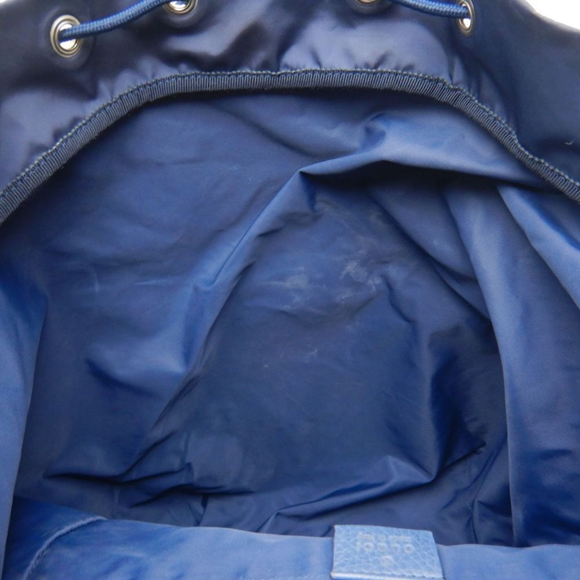 Gucci Navy Nylon Backpack (Pre-Owned)
