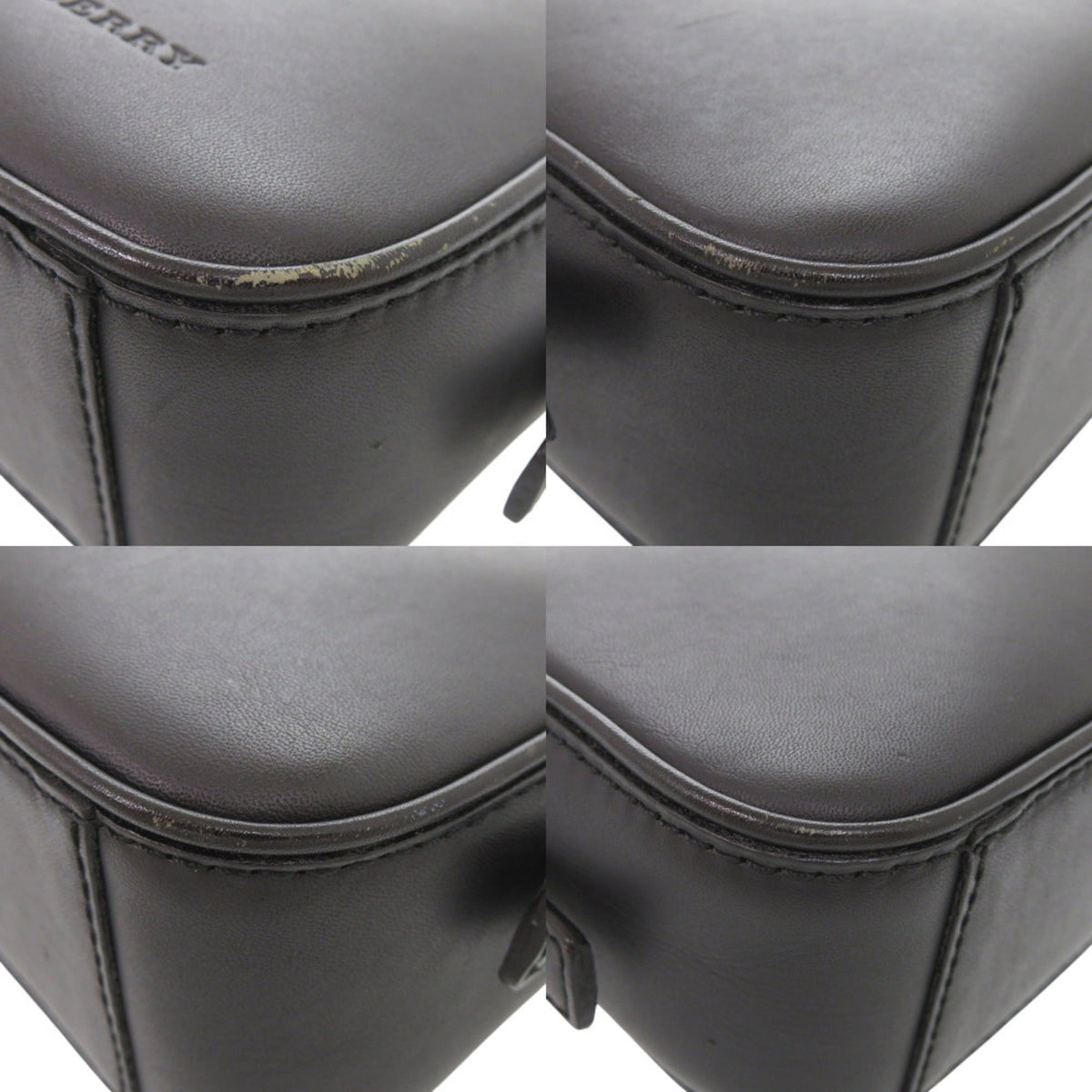 Burberry Black Leather Shoulder Bag (Pre-Owned)