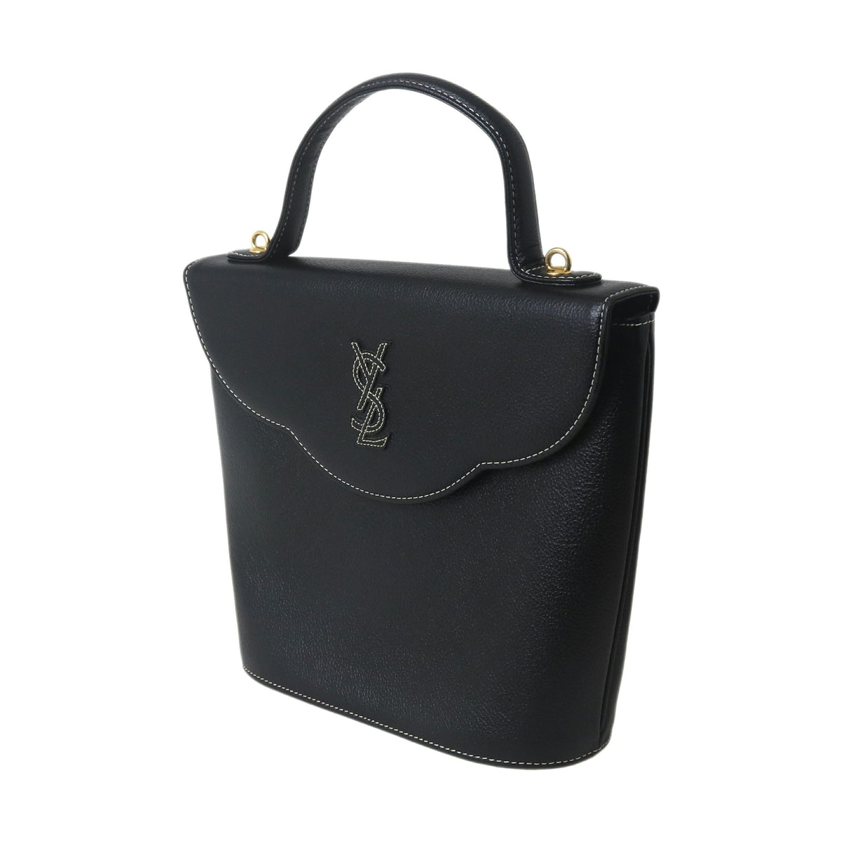 Yves Saint Laurent Black Leather Handbag (Pre-Owned)