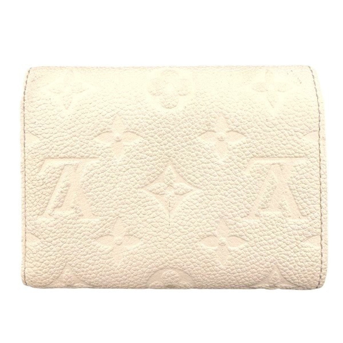 Louis Vuitton Cream Monogram Empreinte Leather Wallet (Tri-Fold) (Pre-Owned)