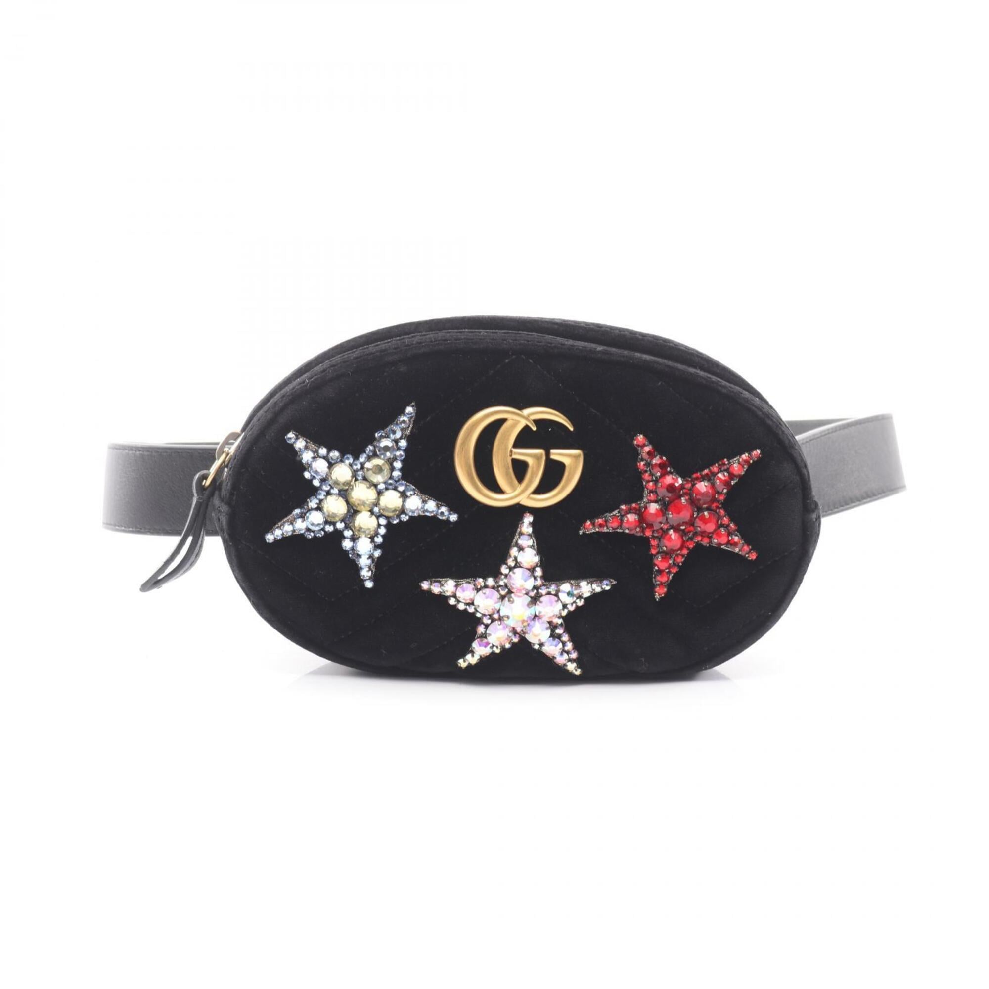 Gucci Black Fabric Fanny Pack Handbag (Pre-Owned)