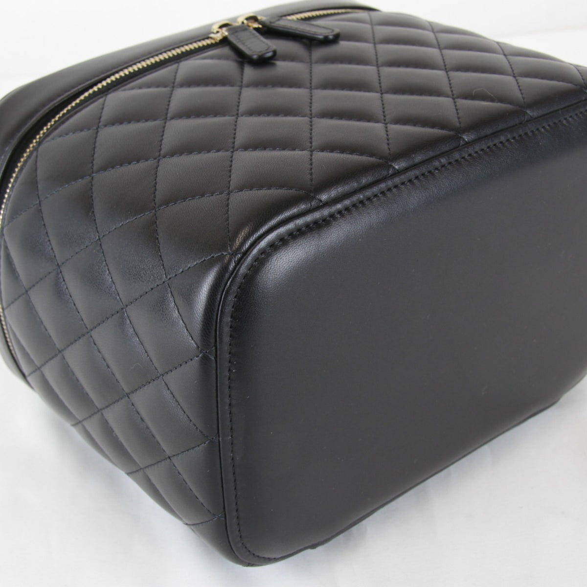Chanel Black Leather Vanity Bag (Pre-Owned)