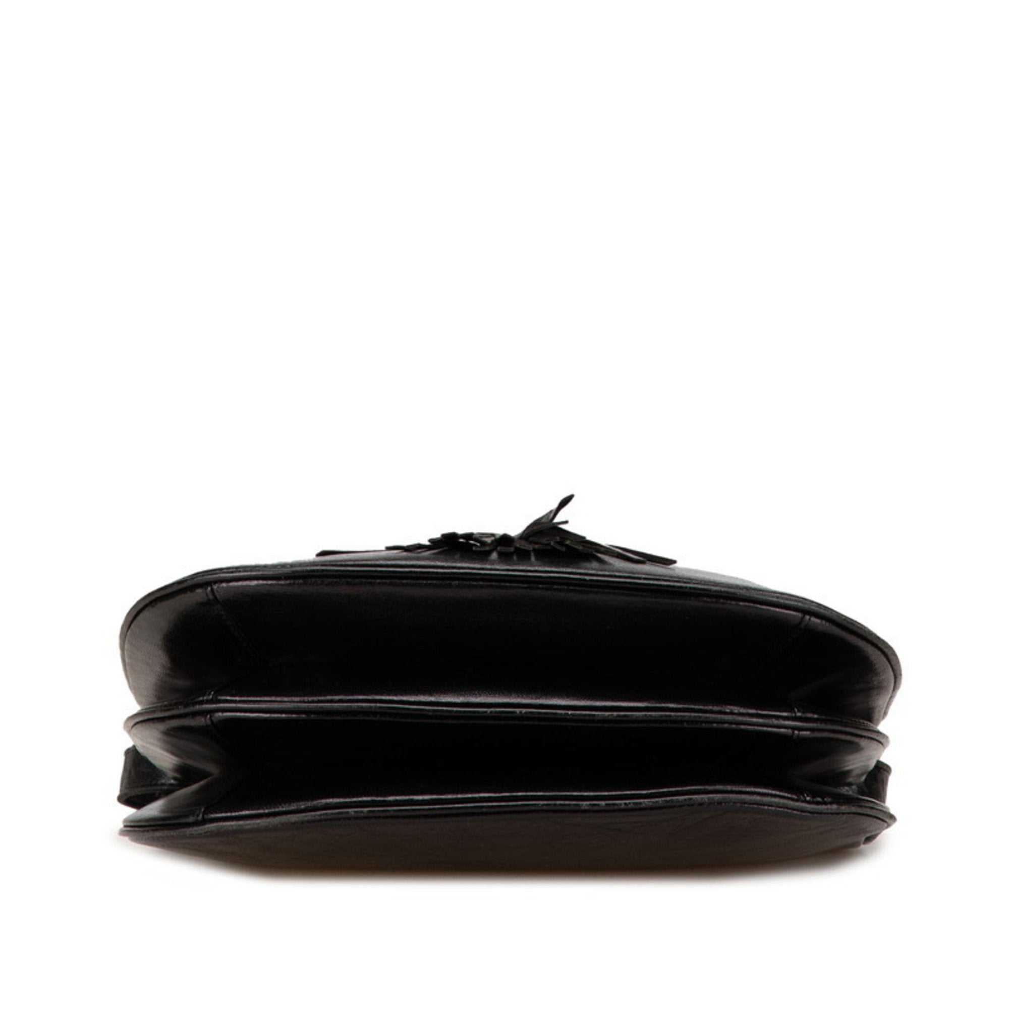 Saint Laurent Black Leather Shoulder Bag (Pre-Owned)