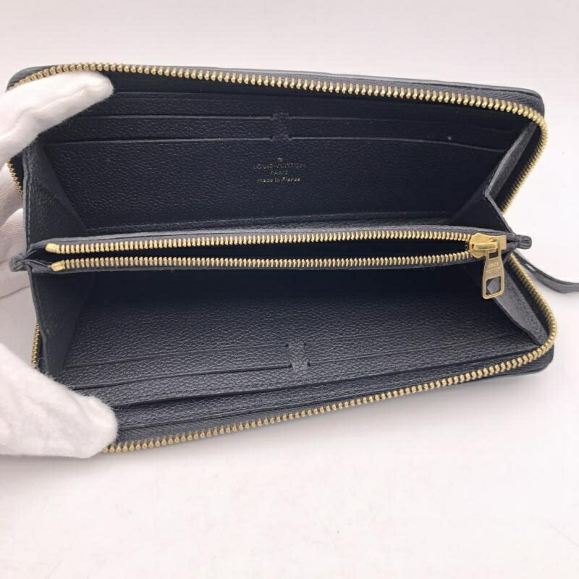 Louis Vuitton Monogram Empreinte Black Monogram Empreinte Long Wallet (Bi-Fold) (Pre-Owned)