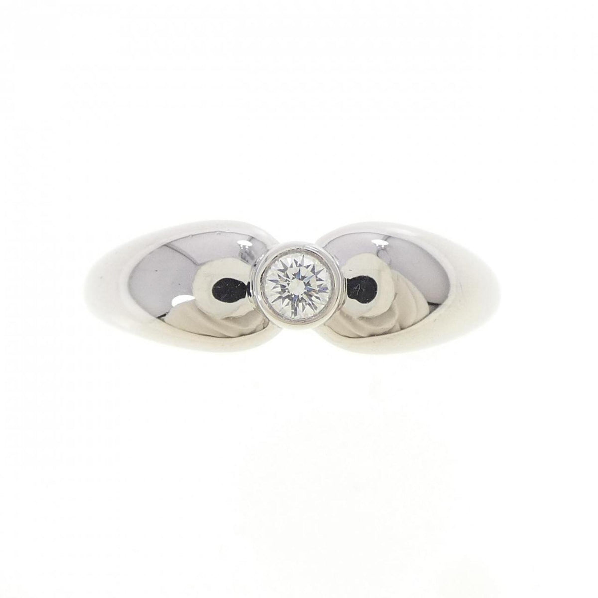 Tiffany Platinum Platinum 950 Band Ring (Pre-Owned)
