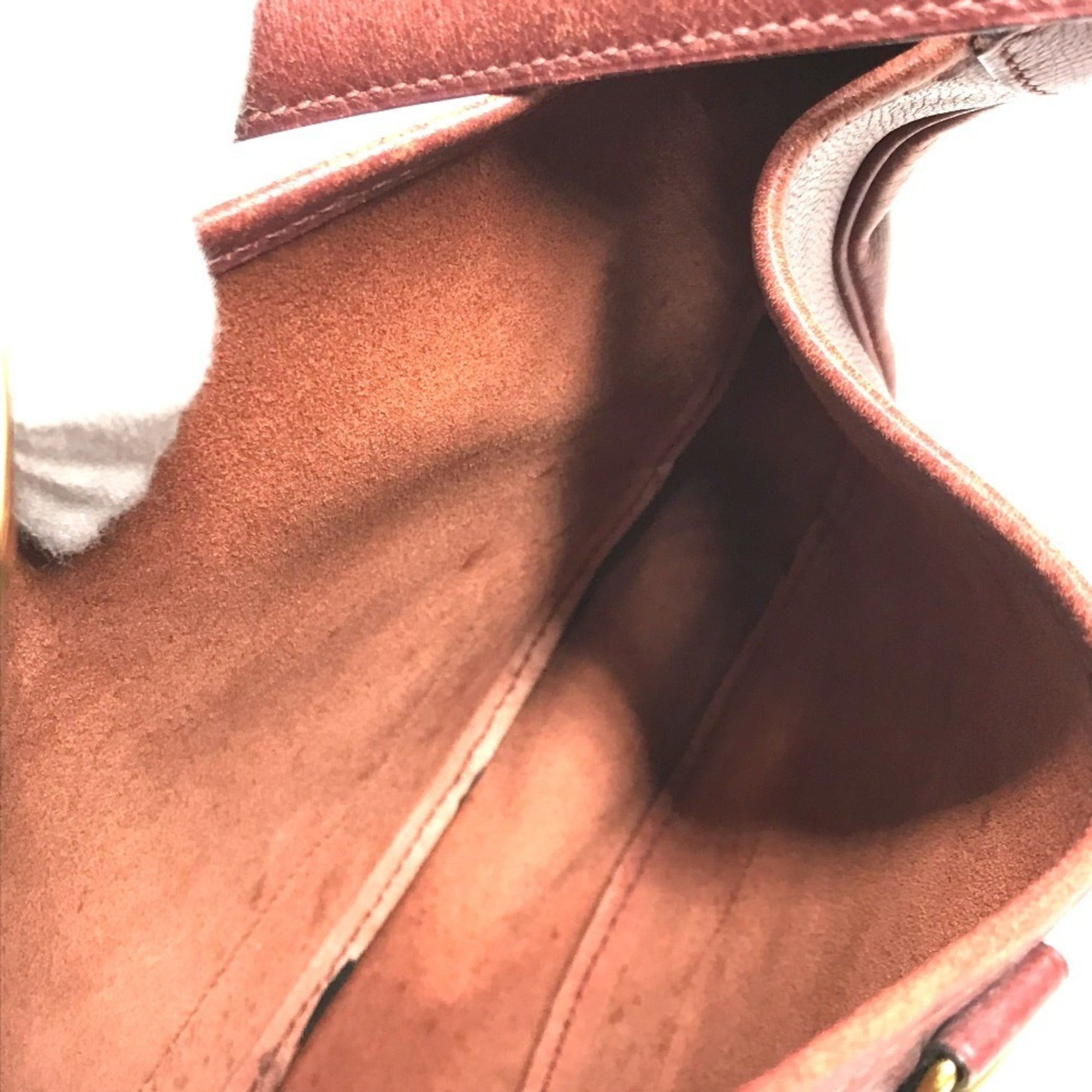 Hermes Trim Brown Leather Shoulder Bag Tote Bag (Pre-Owned)