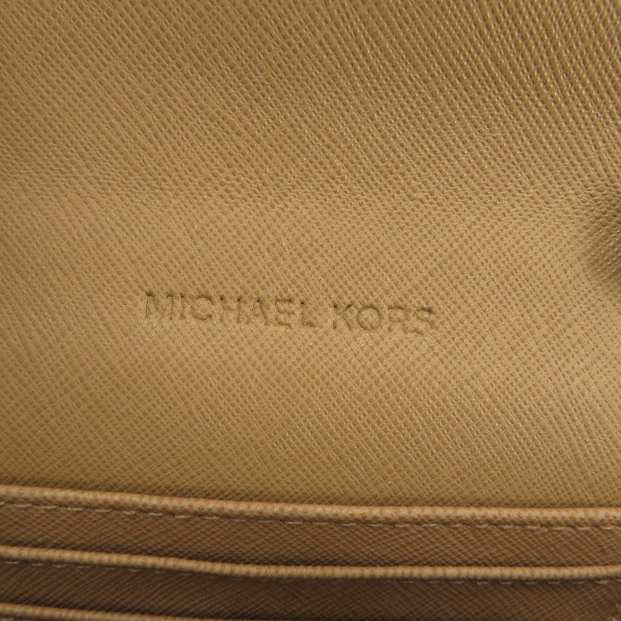 Michael Kors Brown Pvc Chain/Shoulder Wallet (Pre-Owned)