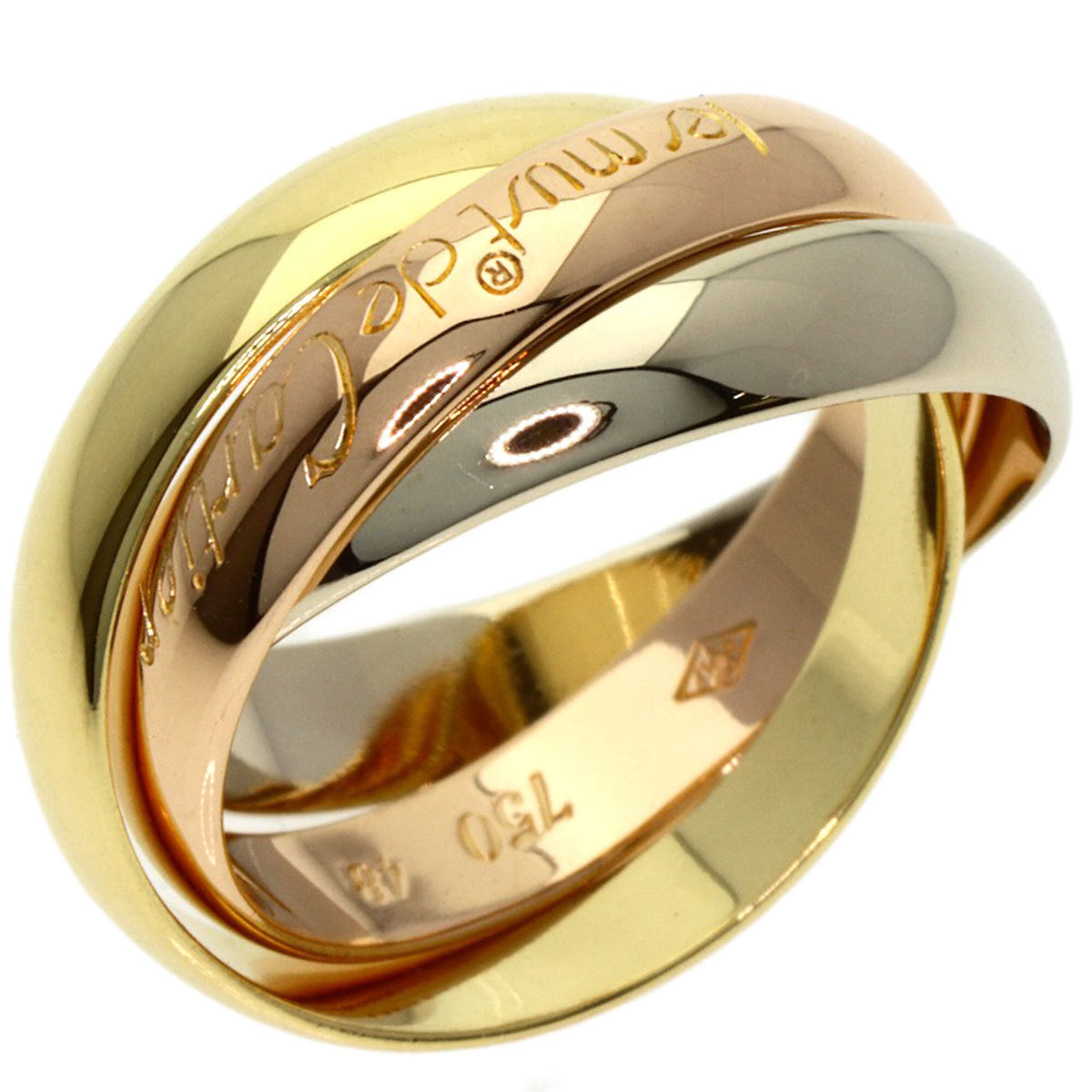 Cartier Trinity Yellow Gold (18K) Pink Gold (18K) White Gold (18K) Band Ring (Pre-Owned)