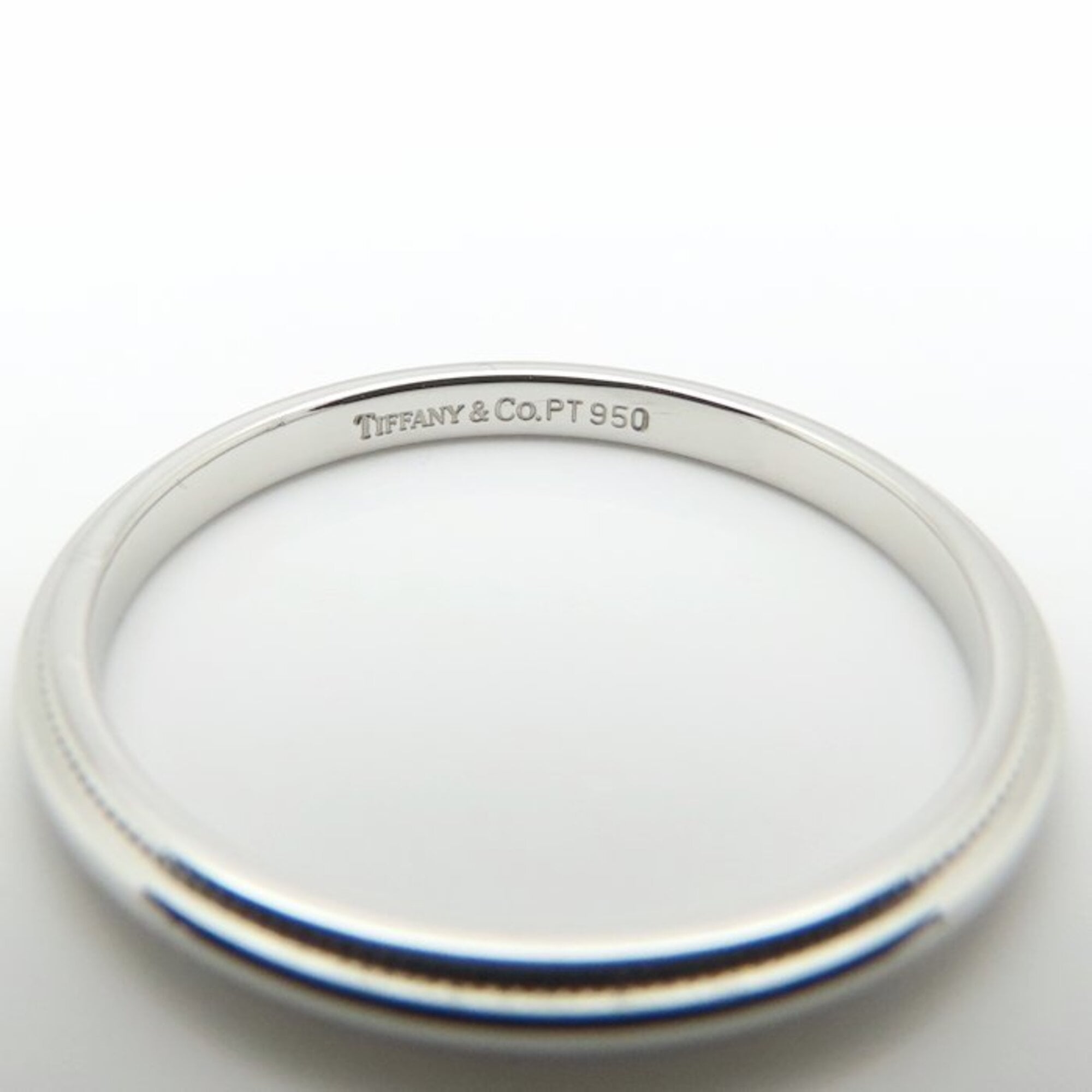 Tiffany Silver Platinum 950 Band Ring (Pre-Owned)