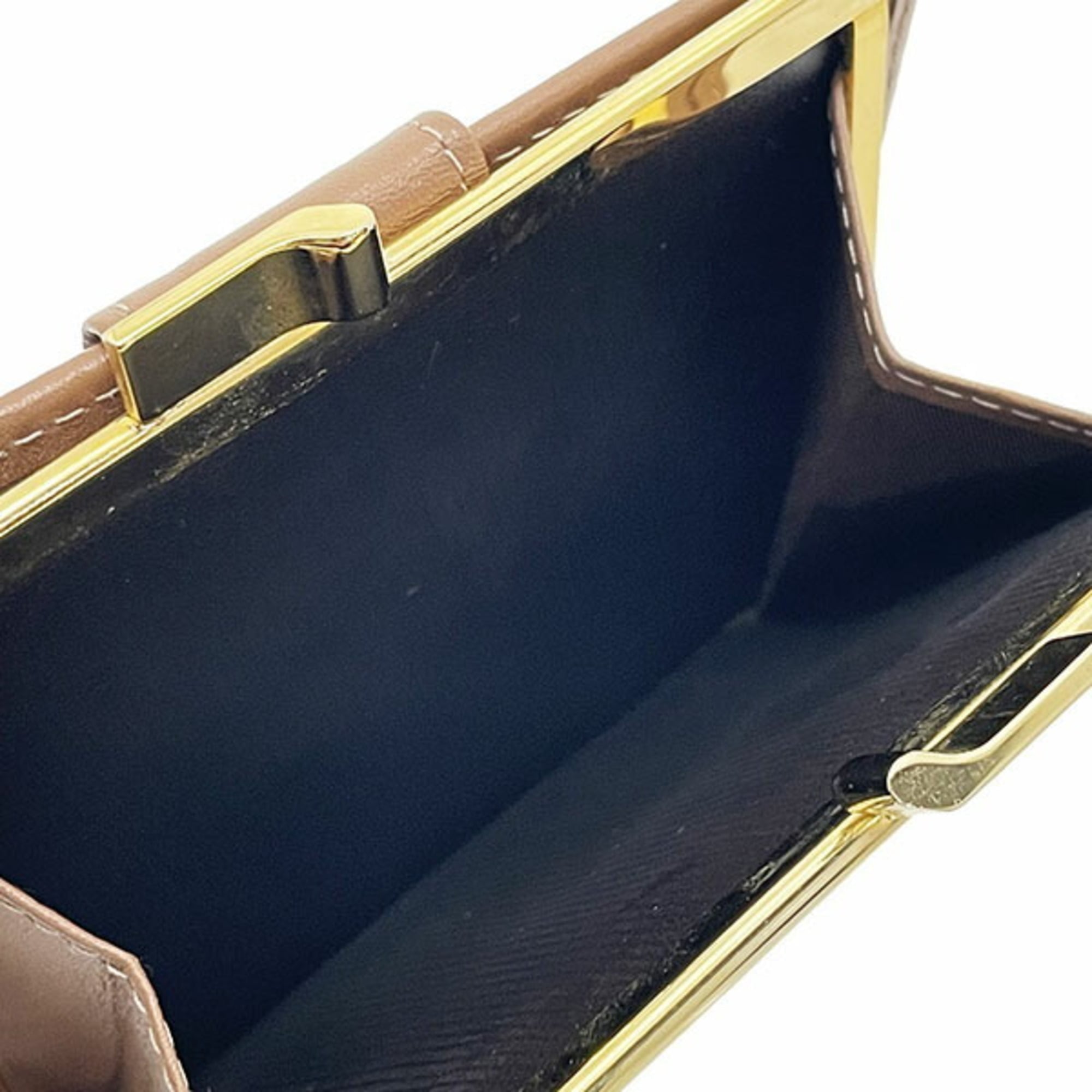 Christian Dior Beige Brown Pvc Leather Wallet (Bi-Fold) (Pre-Owned)