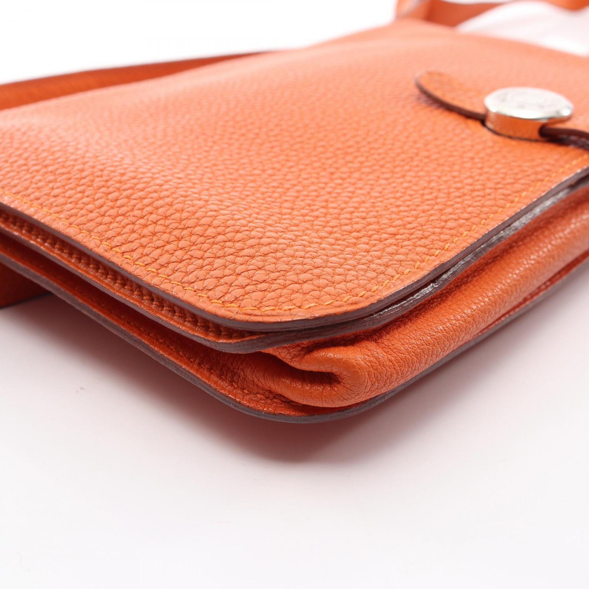 Hermes Orange Togo Leather Fanny Pack Handbag (Pre-Owned)