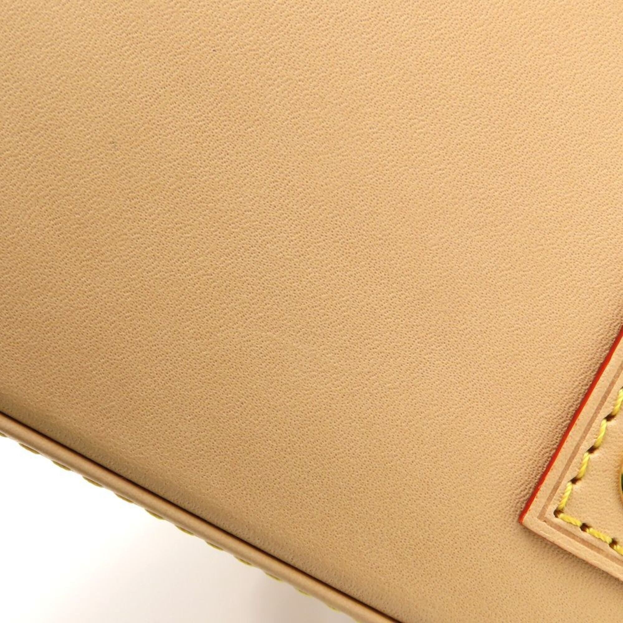 Louis Vuitton Beige Coated Canvas Handbag (Pre-Owned)