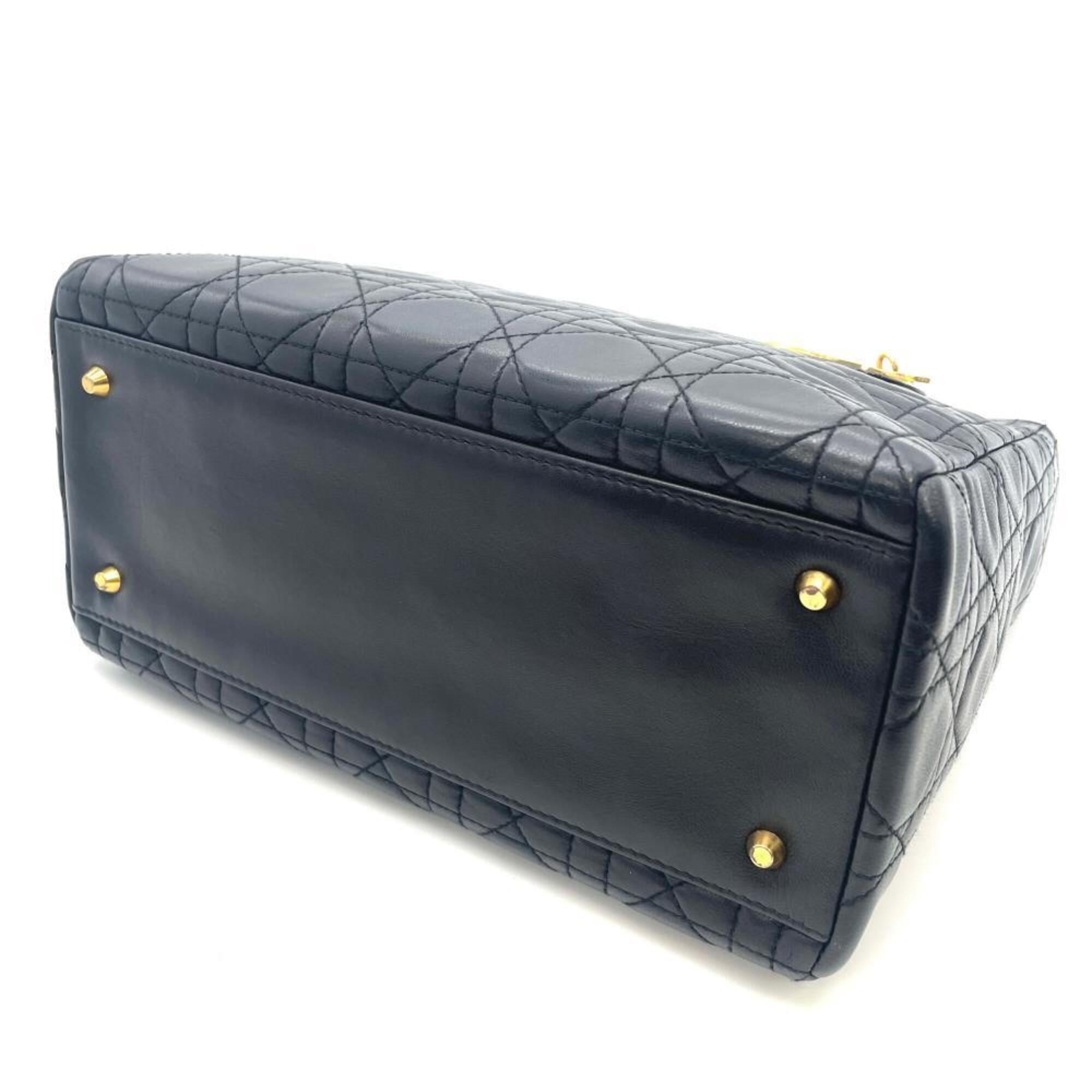 Christian Dior Black Leather Handbag (Pre-Owned)