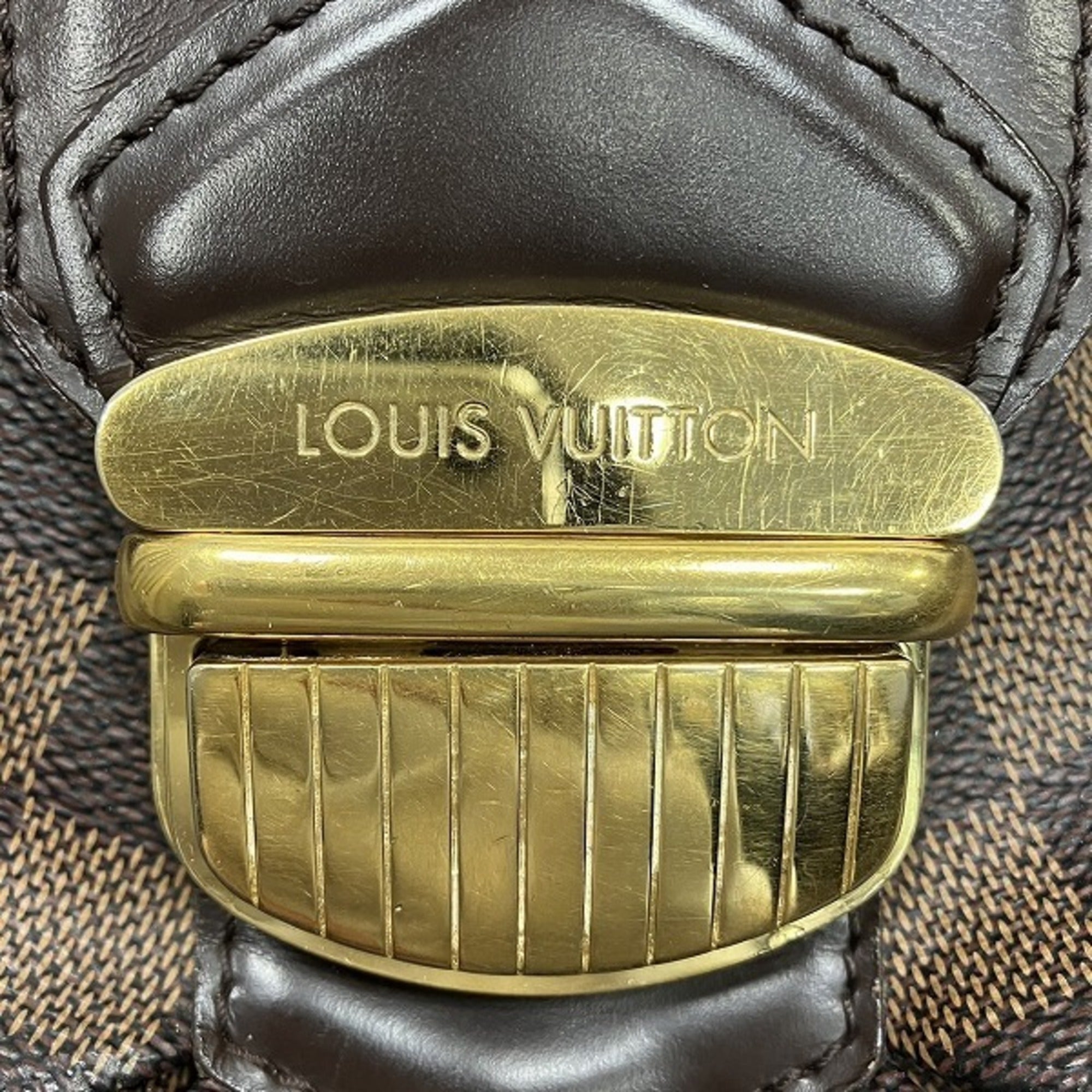 Louis Vuitton Brown Damier Canvas Handbag Shoulder Bag (Pre-Owned)