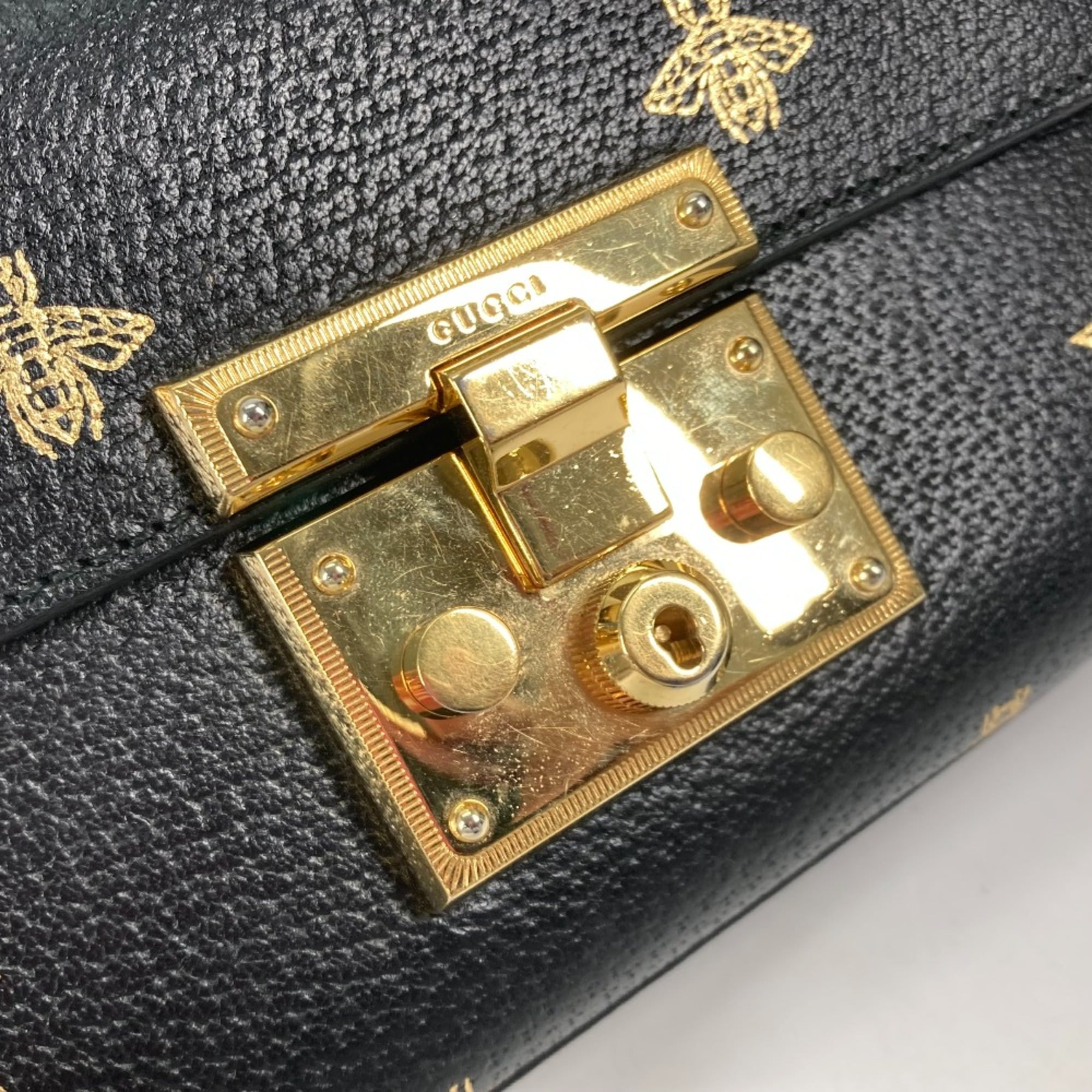 Gucci Black Leather Shoulder Bag (Pre-Owned)