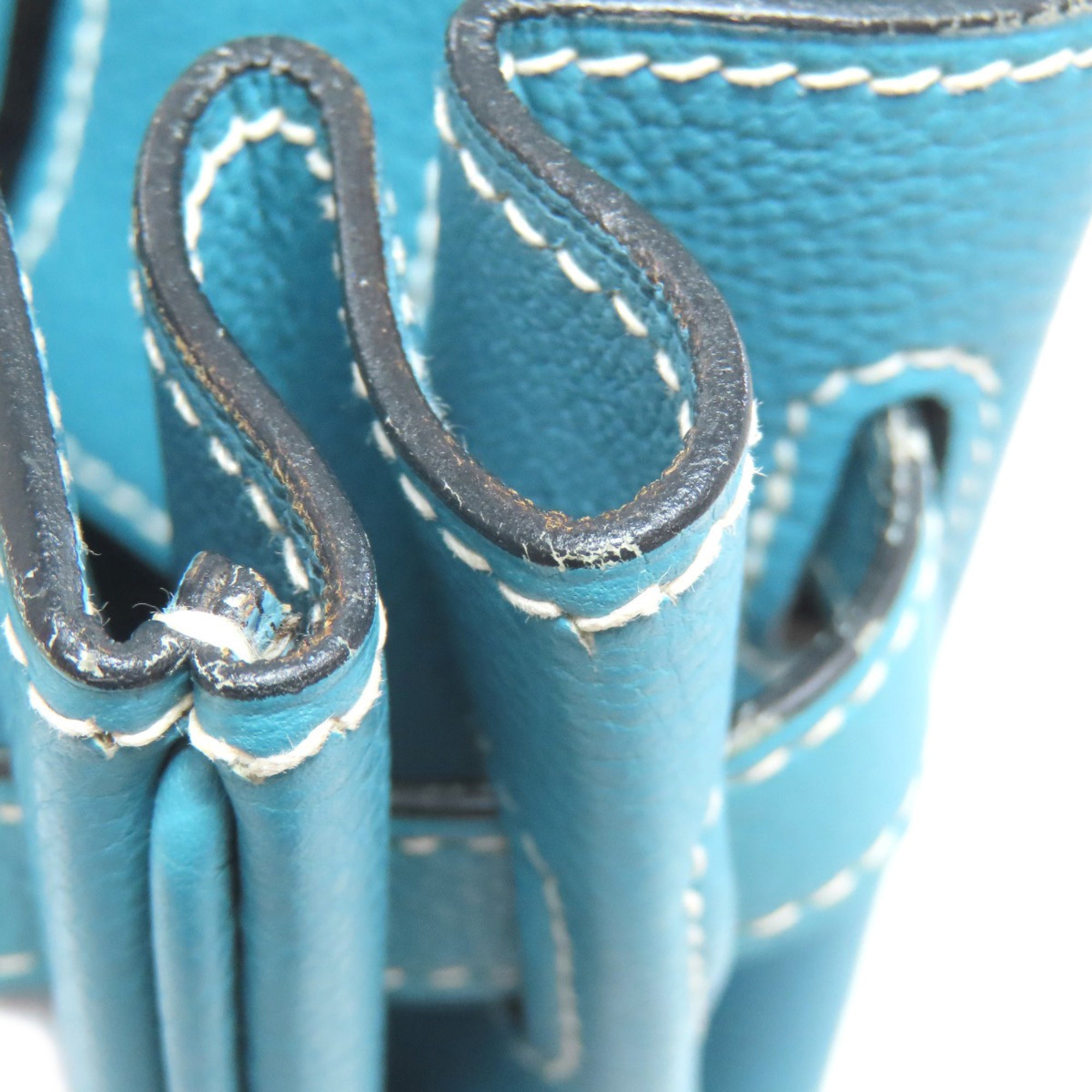Hermes Blue Jean Epsom Leather Handbag (Pre-Owned)