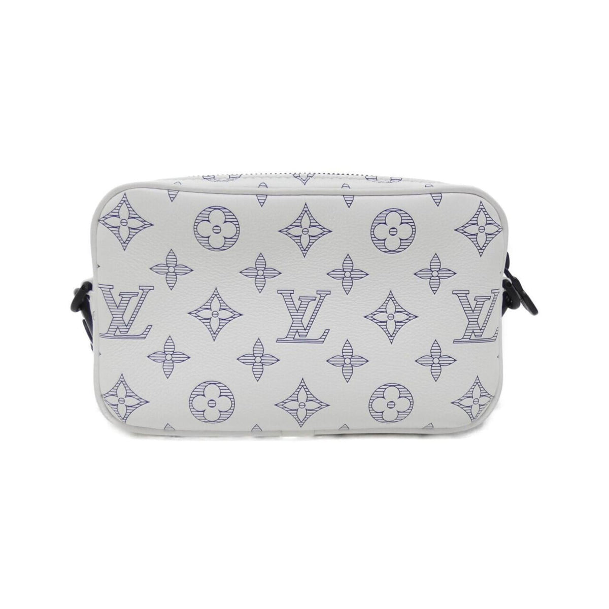 Louis Vuitton Monogram Shadow White Leather Handbag (Pre-Owned)
