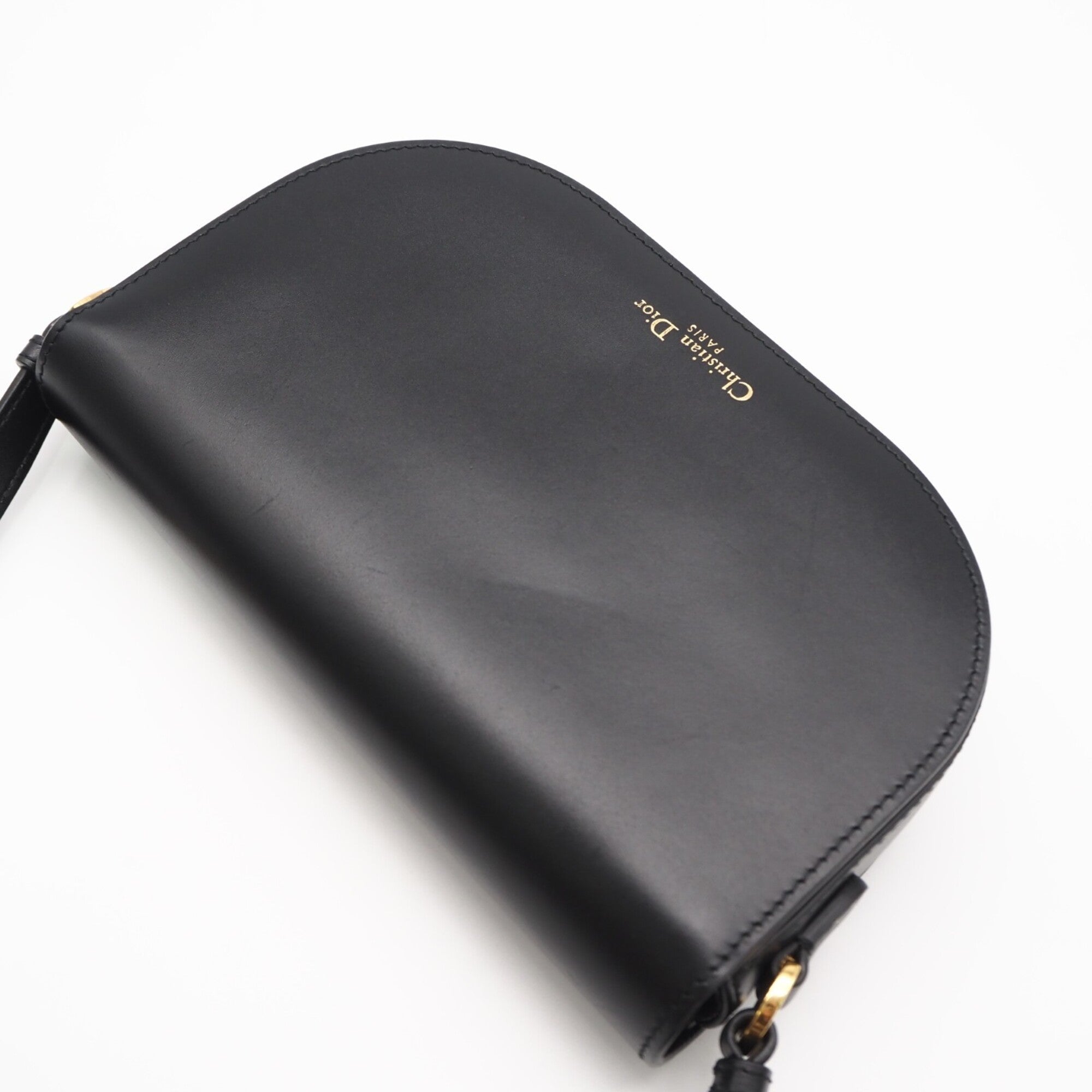 Christian Dior Black Leather Shoulder Bag (Pre-Owned)