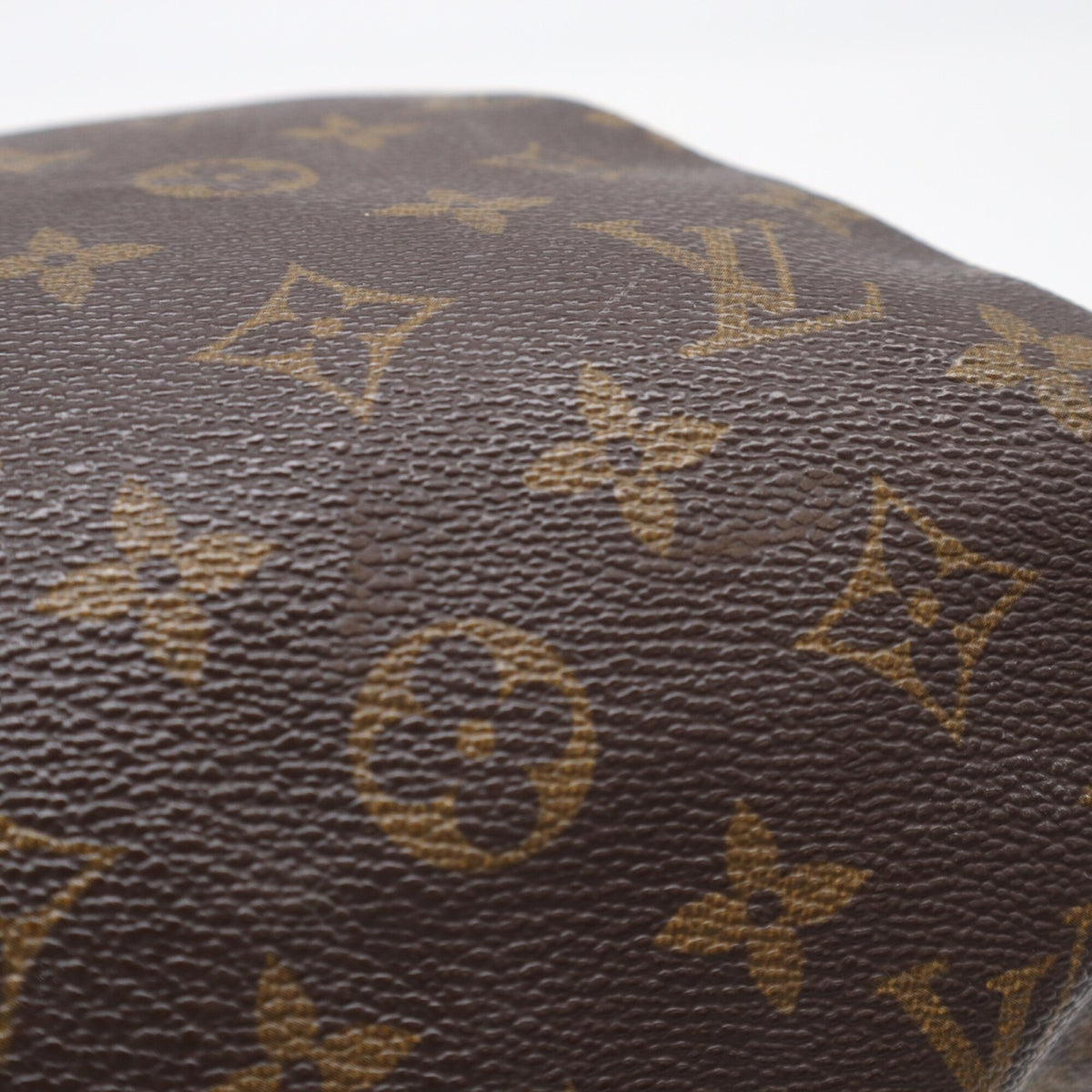 Louis Vuitton Beige Blue Brown Monogram Coated Canvas Leather Handbag (Pre-Owned)