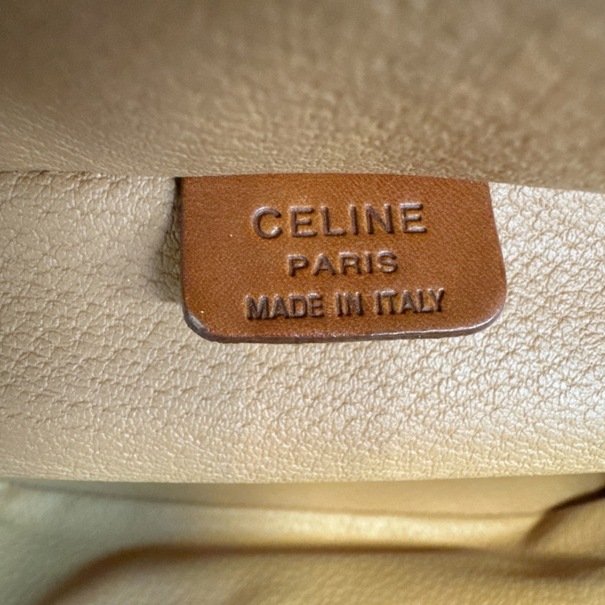 Celine Macadam Brown Pvc Leather Handbag (Pre-Owned)