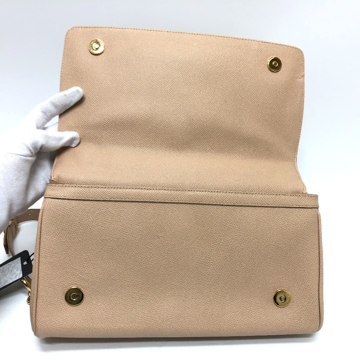 Dolce & Gabbana Beige Leather Shoulder Bag (Pre-Owned)