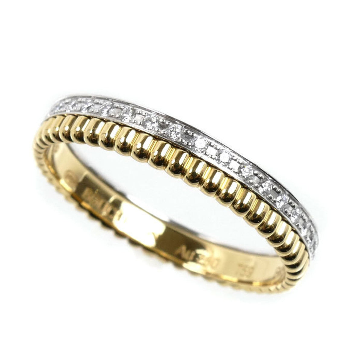 Boucheron Yellow Gold (18K) White Gold (18K) Band Ring (Pre-Owned)