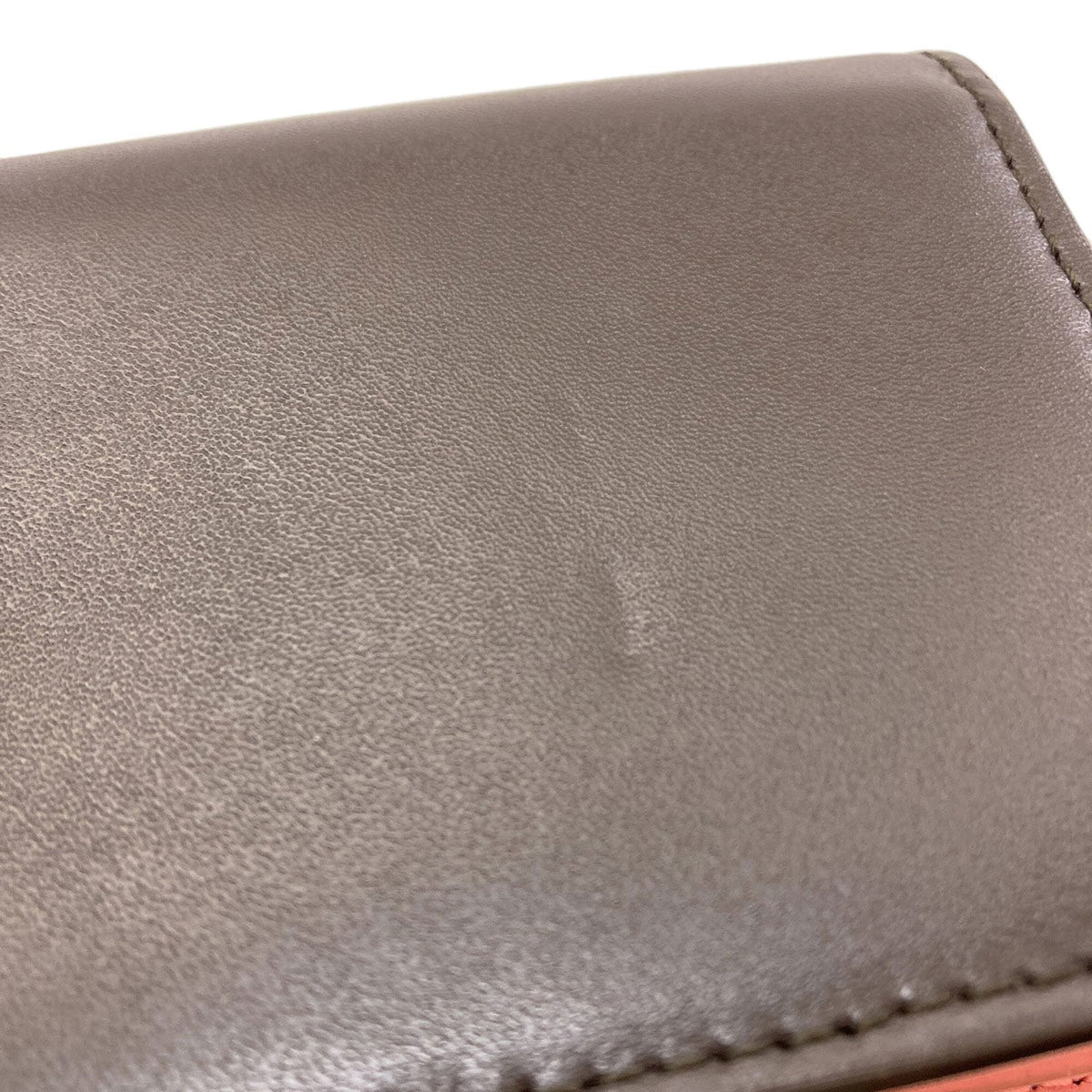 Salvatore Ferragamo Brown Pink Leather Wallet (Bi-Fold) (Pre-Owned)