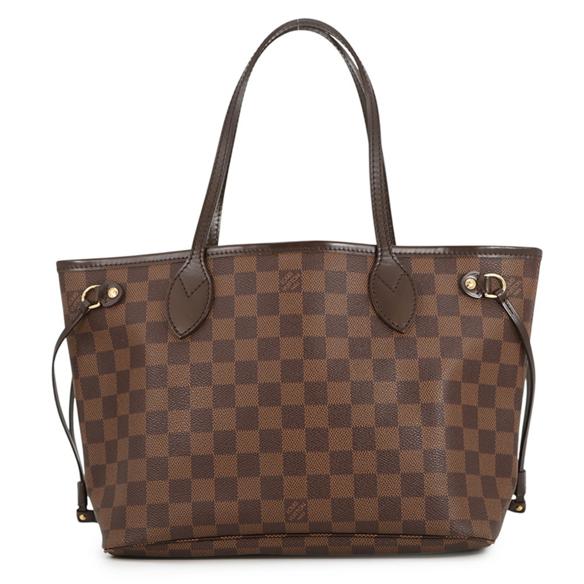 Louis Vuitton Damier Damier Canvas Ebene Red Color Handbag Tote Bag (Pre-Owned)