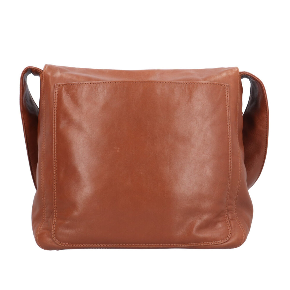 Chanel Brown Leather Handbag Shoulder Bag (Pre-Owned)