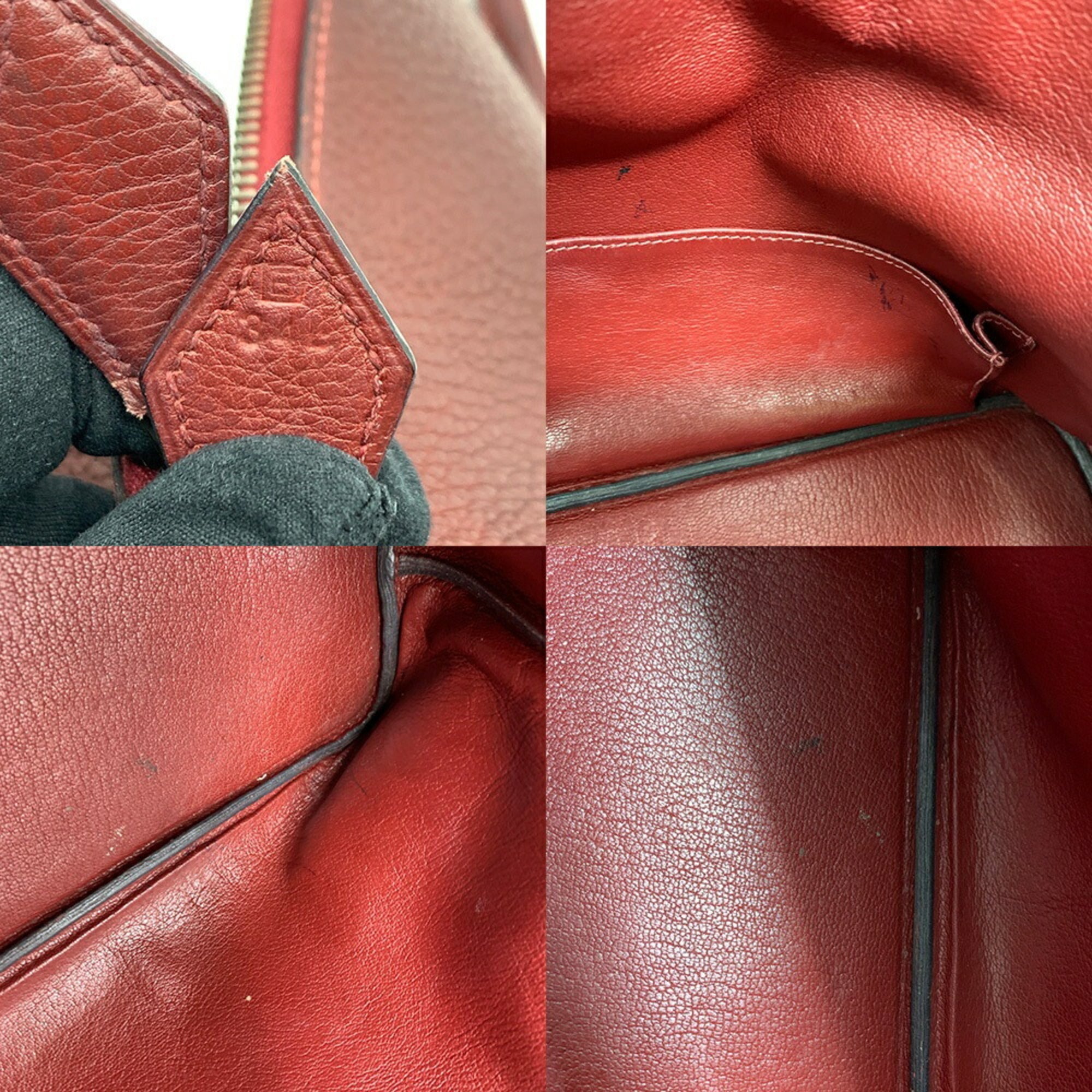 Hermes Bolide Bordeaux Togo Leather Handbag (Pre-Owned)