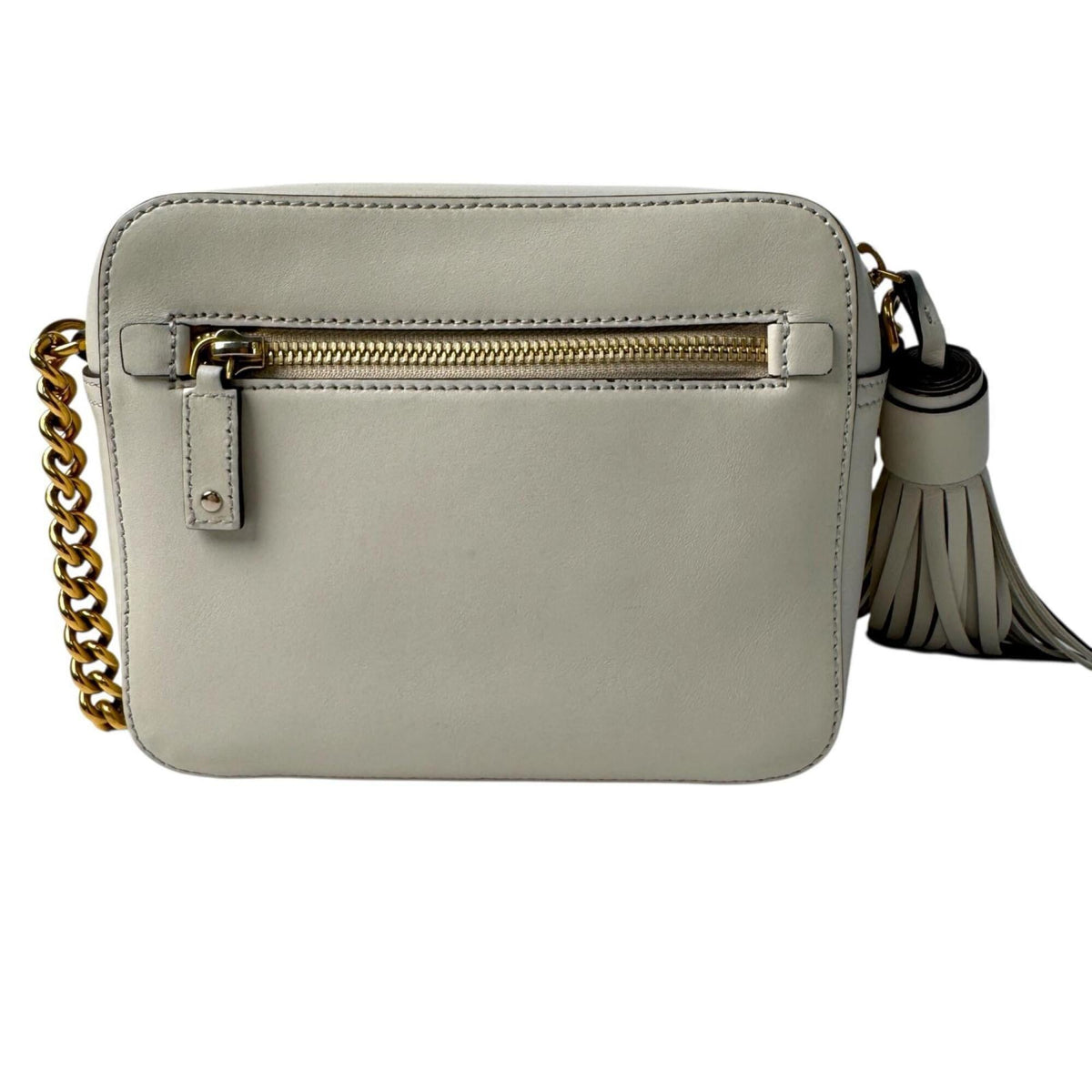 Anya Hindmarch Ivory Leather Shoulder Bag (Pre-Owned)