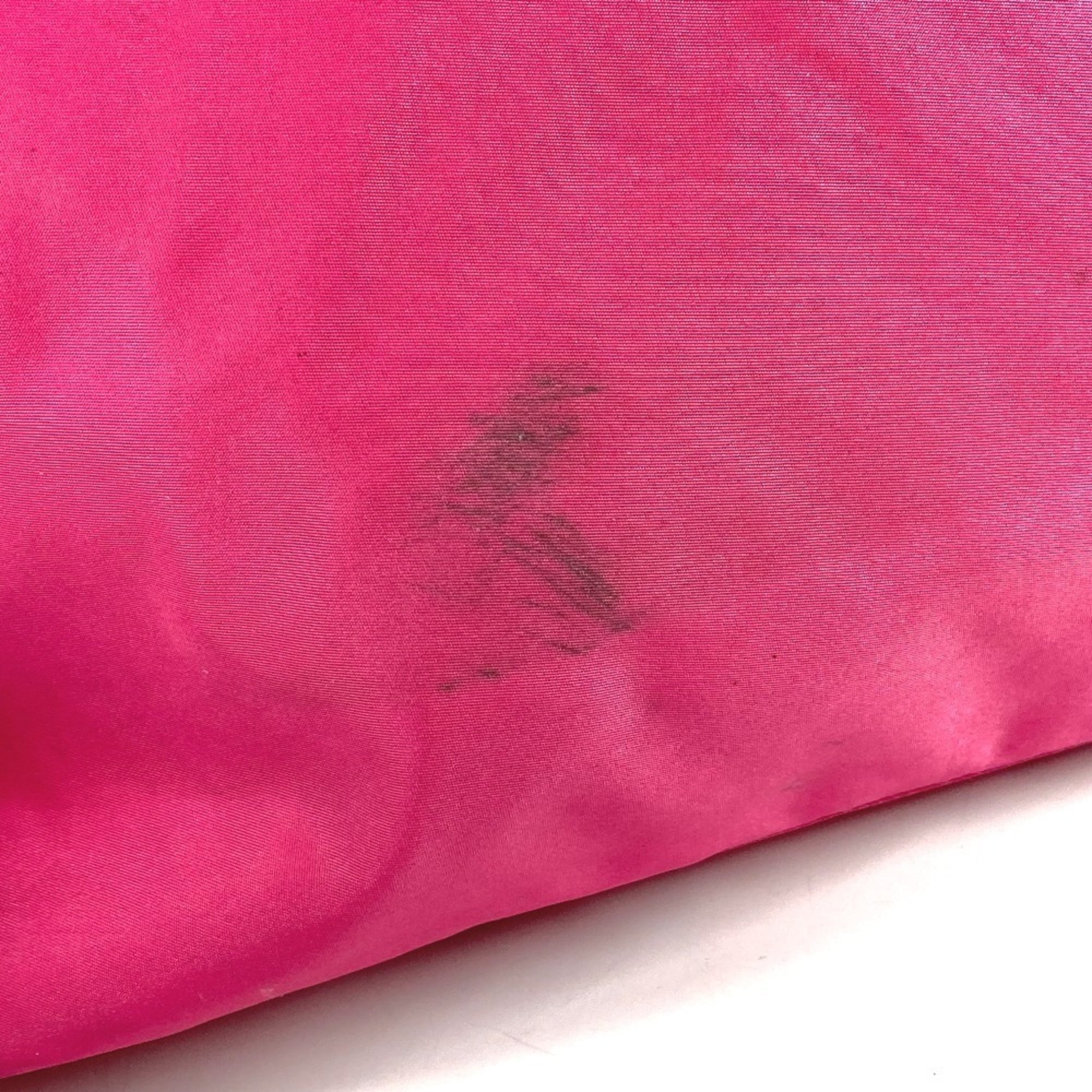 Prada Pink Nylon Shoulder Bag Tote Bag (Pre-Owned)
