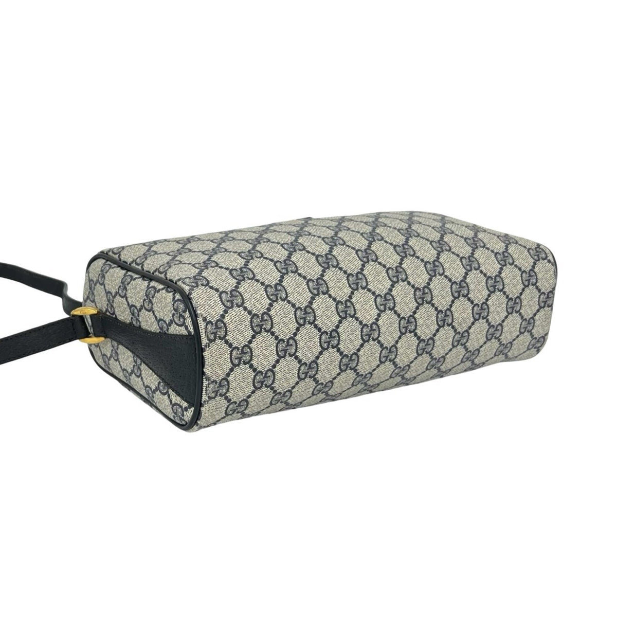 Gucci Navy Pvc Leather Shoulder Bag (Pre-Owned)