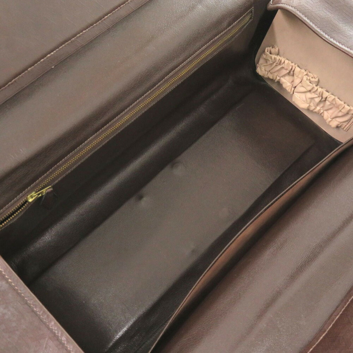 Hermes Brown Leather Boston Bag (Pre-Owned)