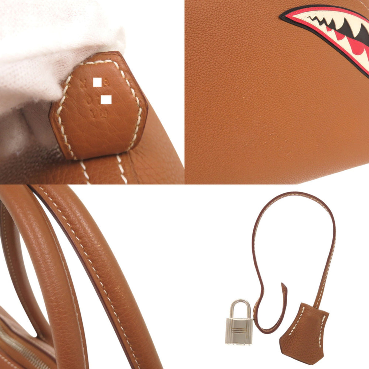 Hermes Brown Togo Leather Handbag (Pre-Owned)
