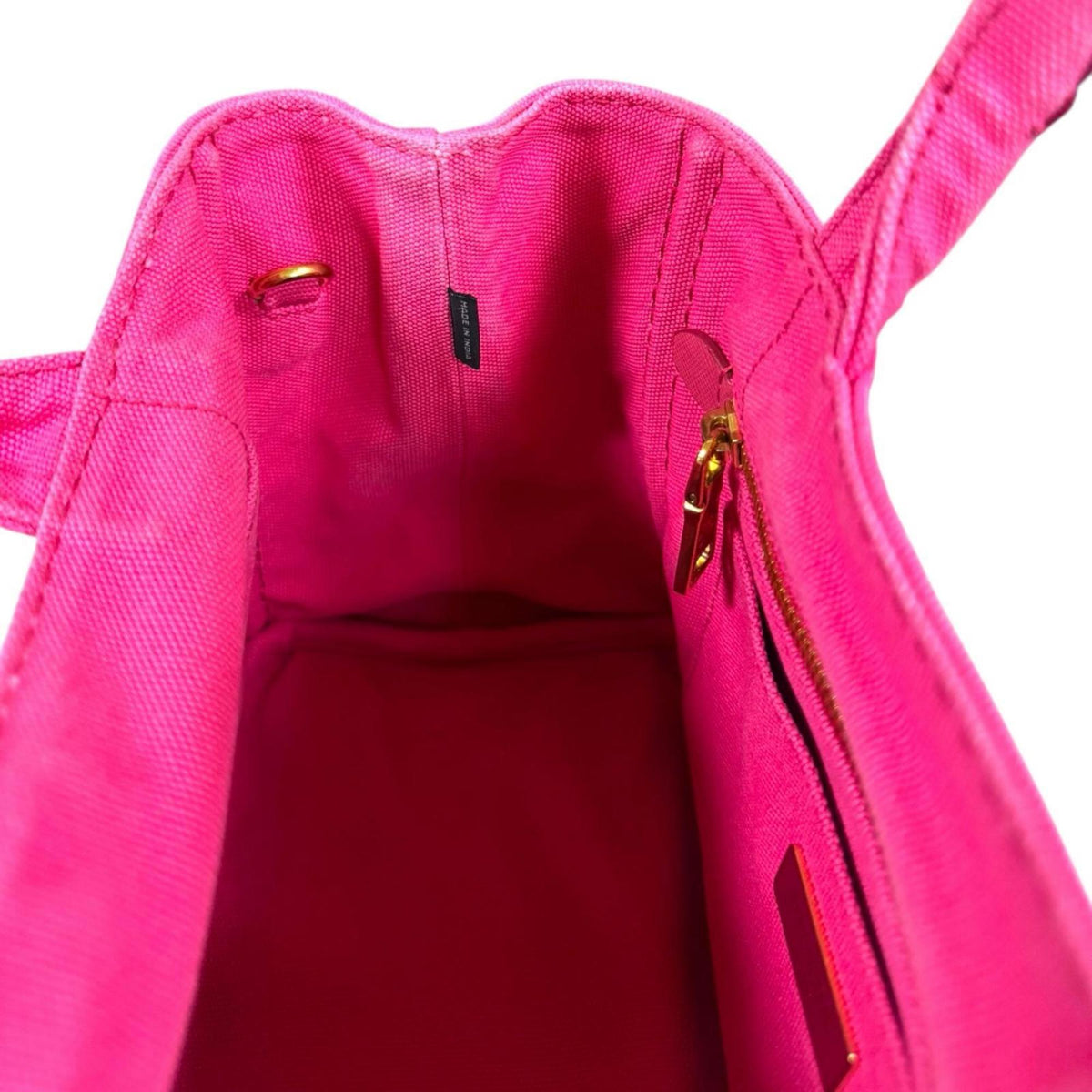 Prada Pink Canvas Shoulder Bag (Pre-Owned)