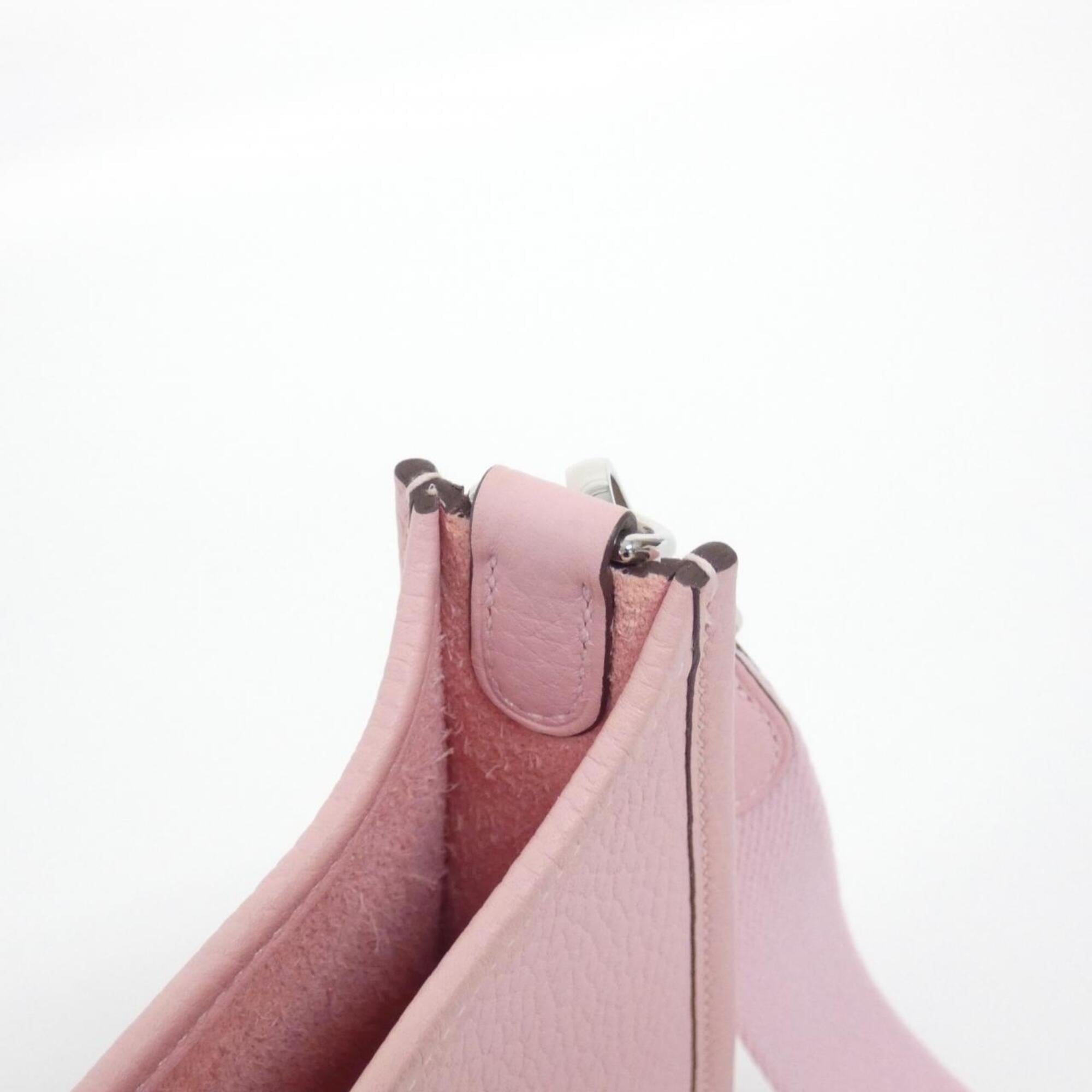 Hermes Evelyne Rose Sakura Taurillon Clemence Leather Shoulder Bag (Pre-Owned)