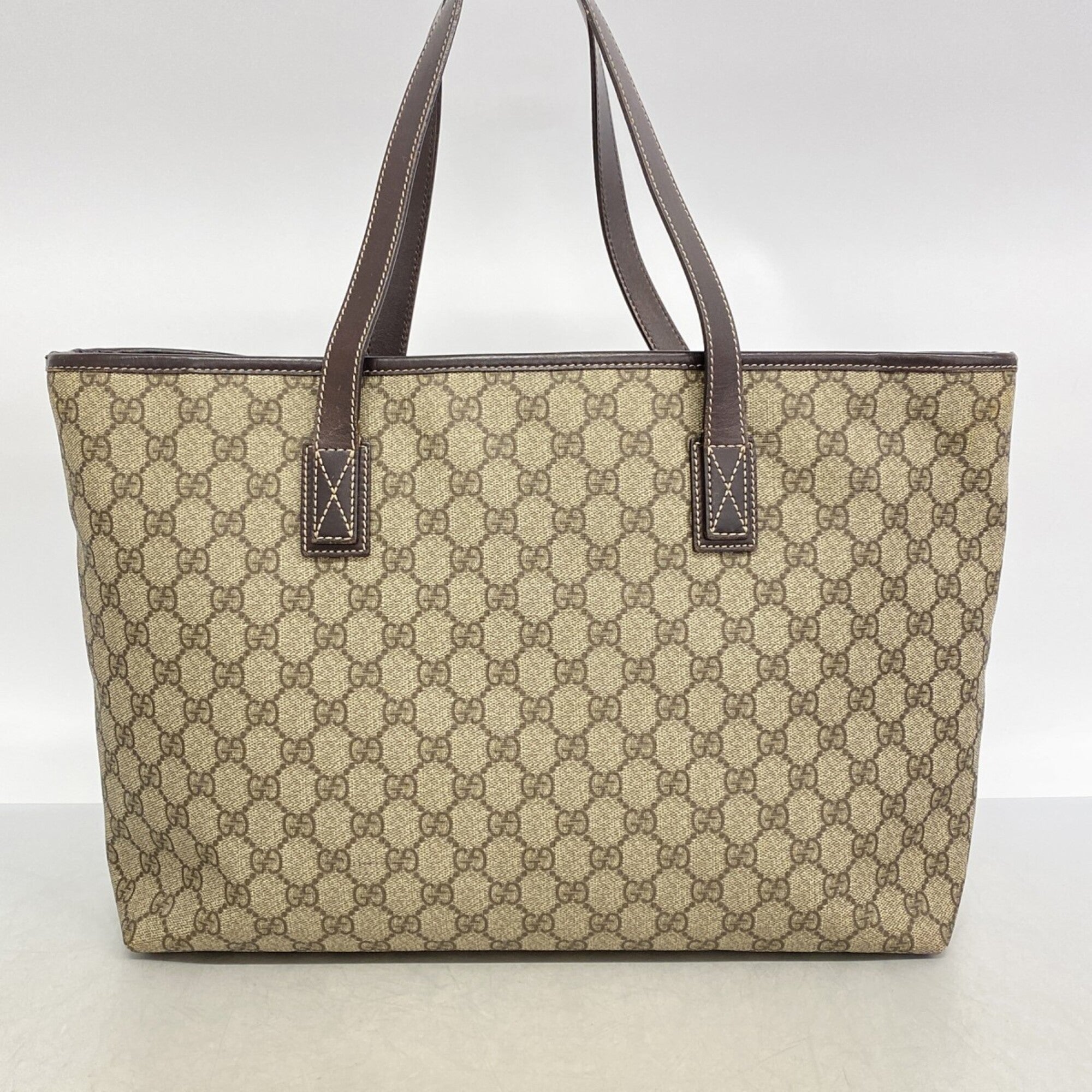 Gucci Brown Pvc Tote Bag (Pre-Owned)