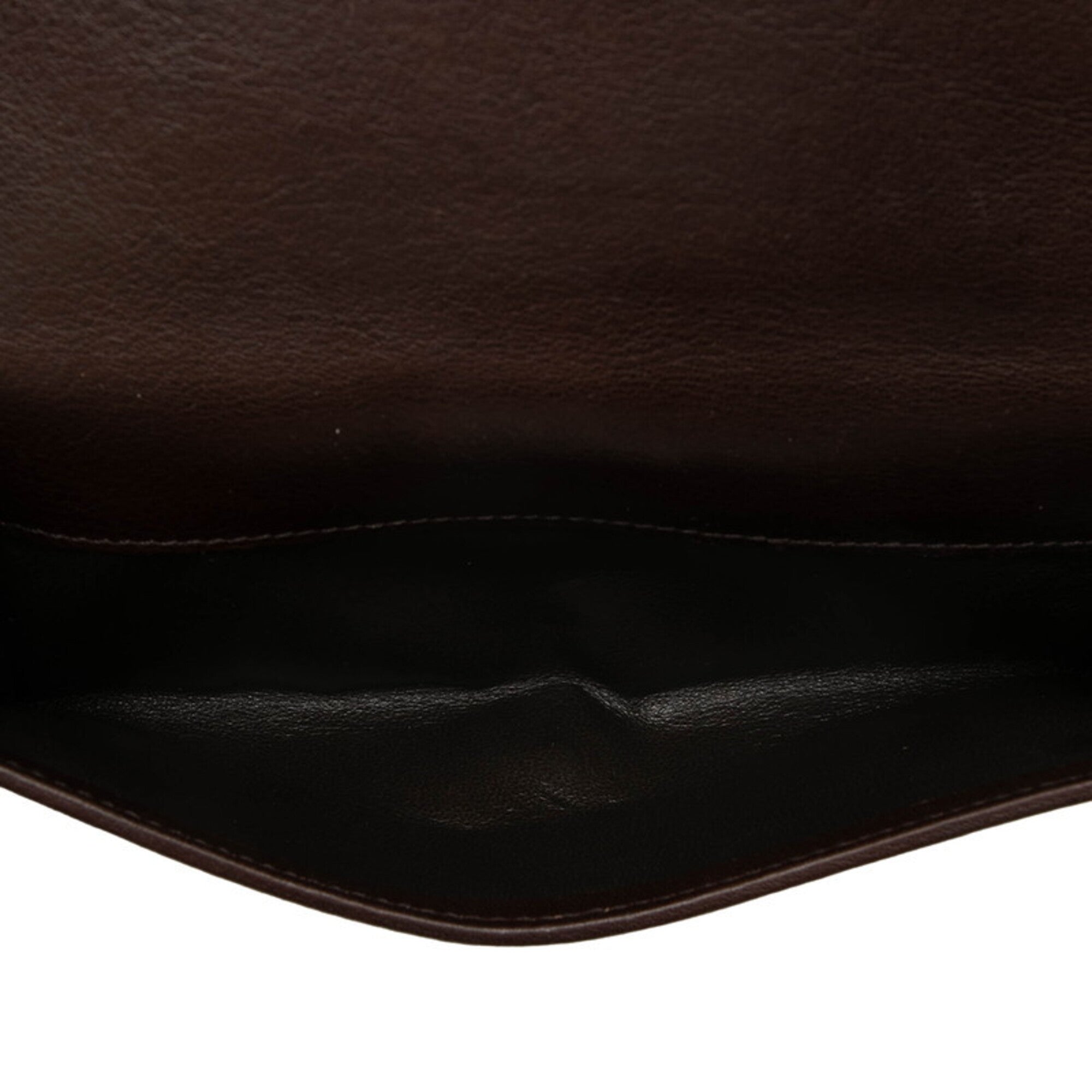 Gucci Brown Suede Leather Long Wallet (Bi-Fold) (Pre-Owned)