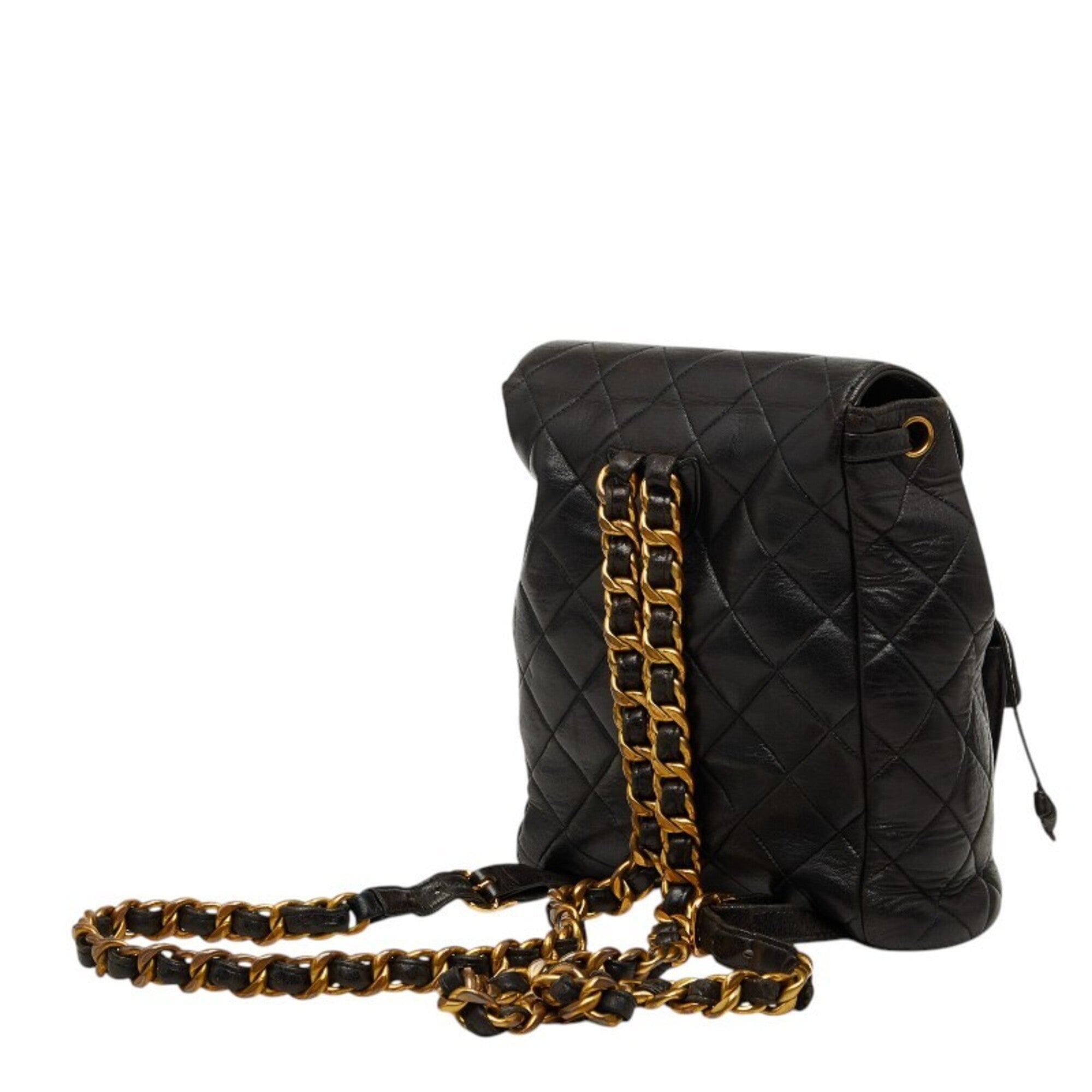 Chanel Black Leather Backpack (Pre-Owned)