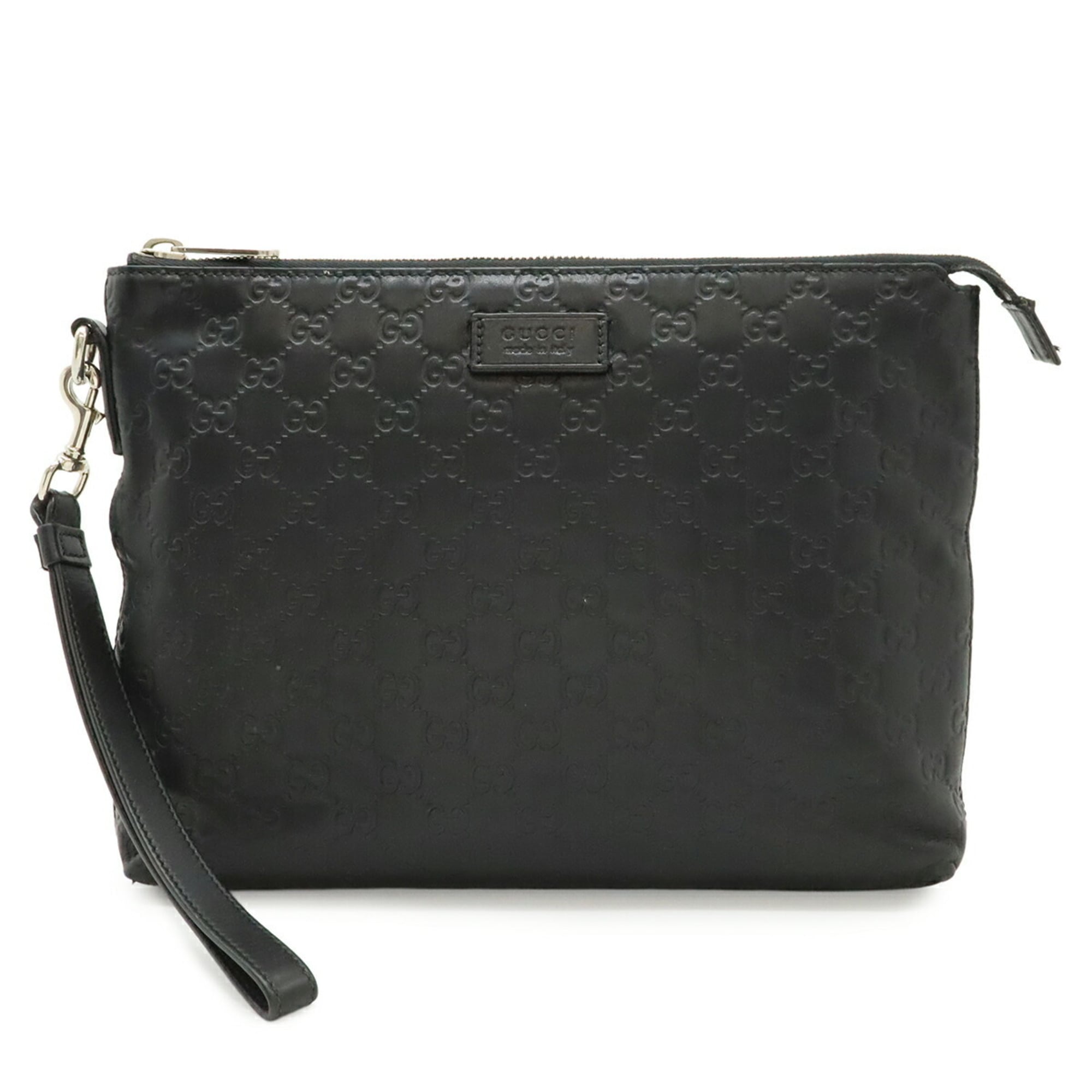 Gucci Black Leather Clutch Bag (Pre-Owned)