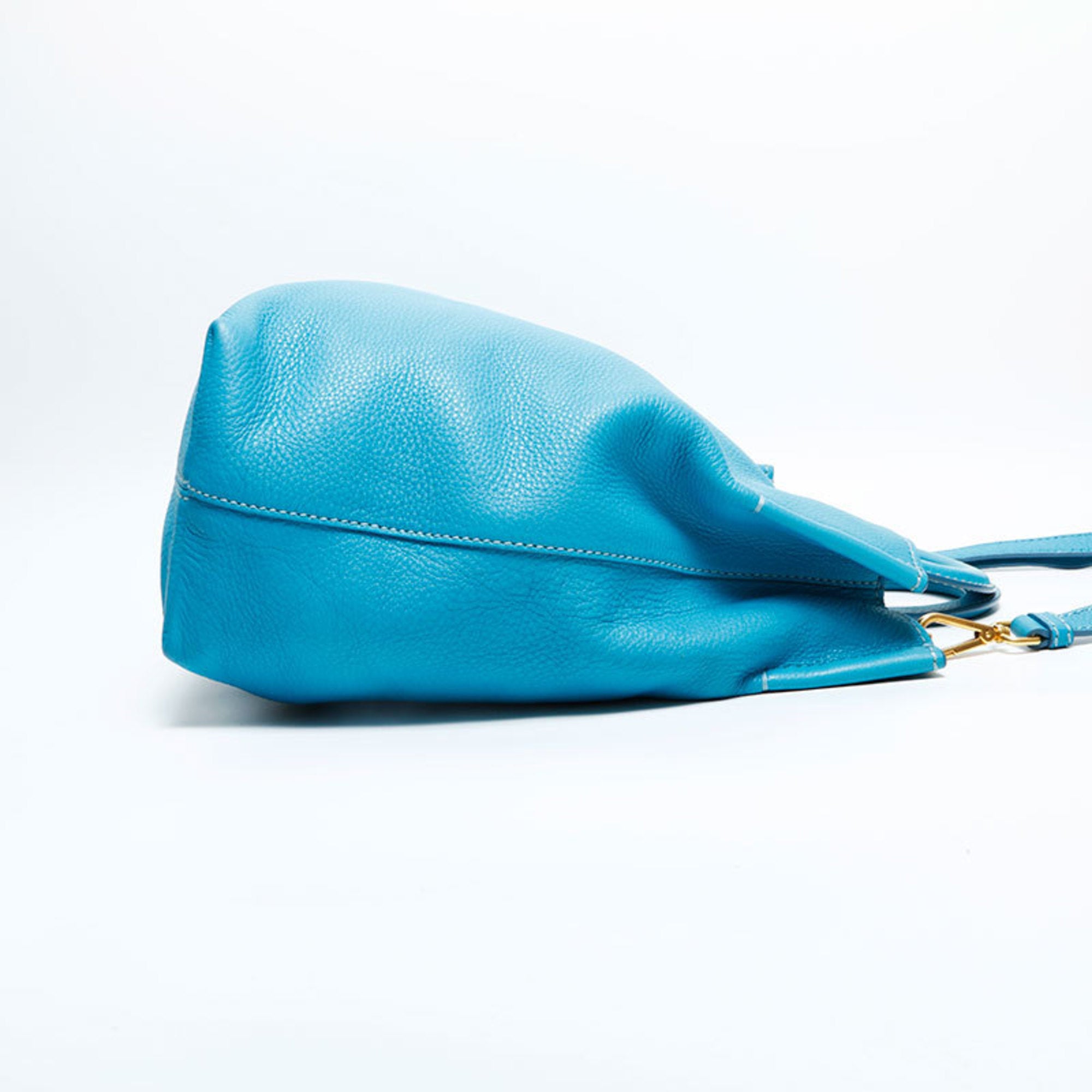 Prada Blue Leather Handbag (Pre-Owned)