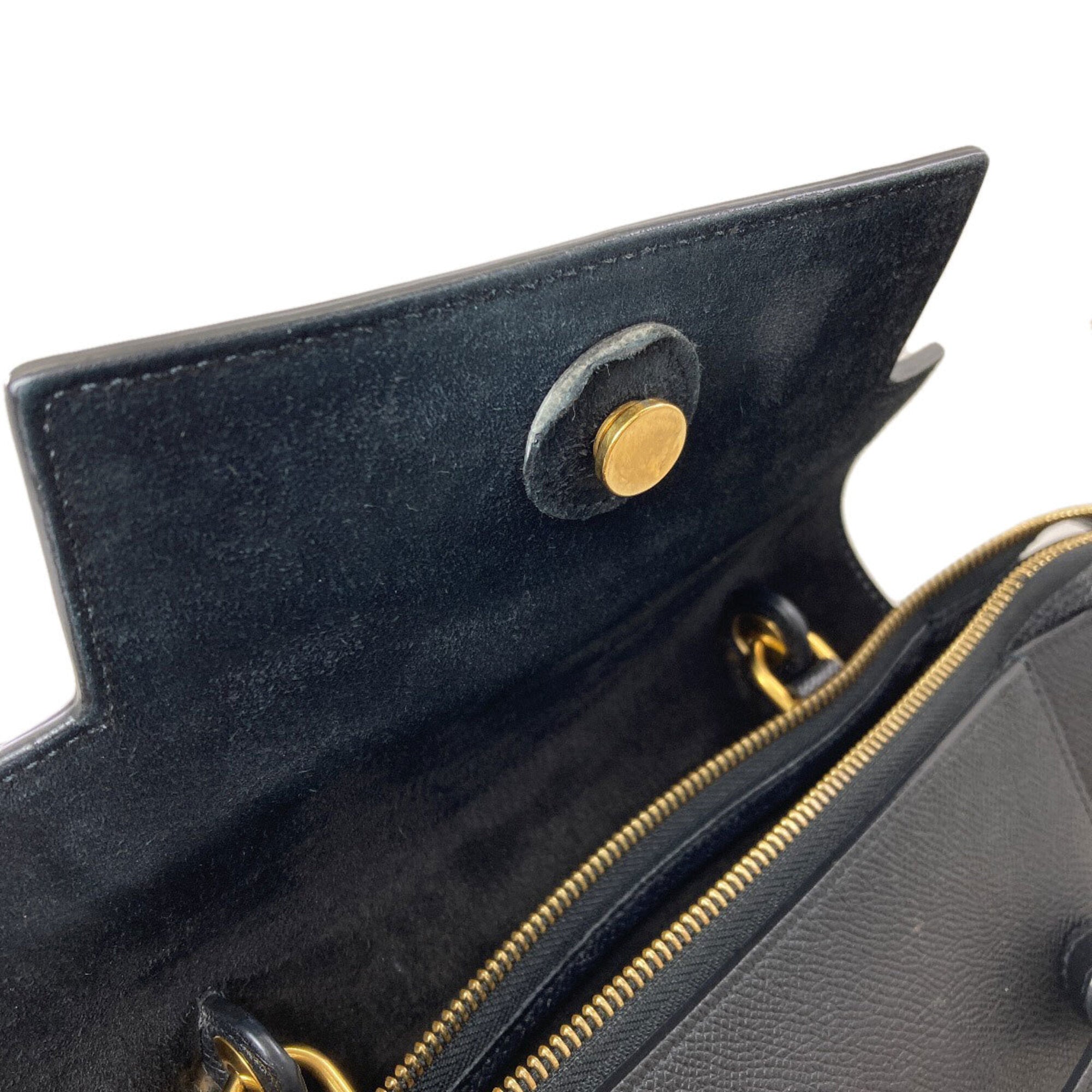 Celine Black Leather Handbag (Pre-Owned)