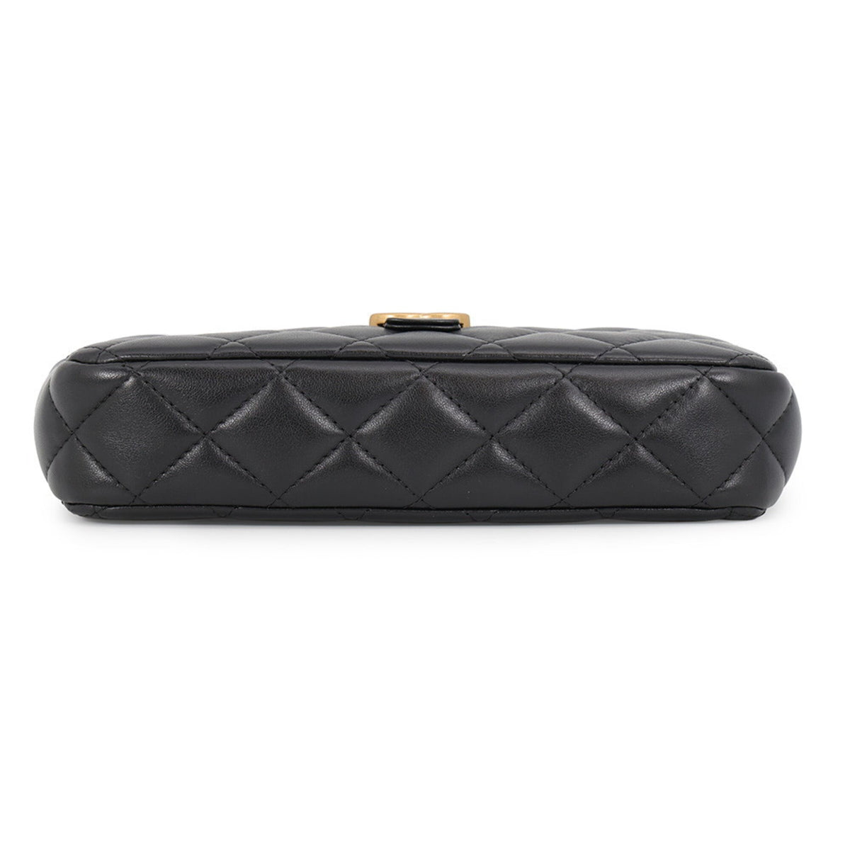 Chanel Matelasse Beige Black Suede Leather Handbag Shoulder Bag (Pre-Owned)