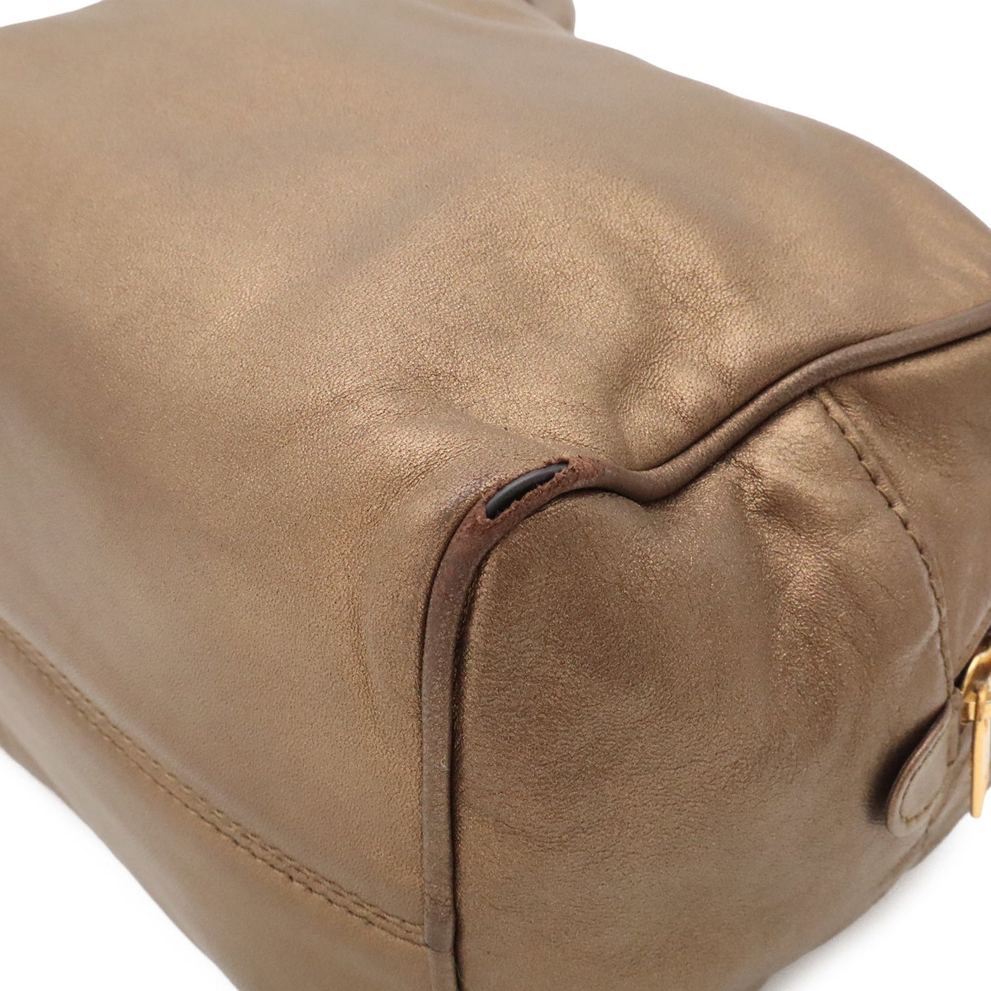 Loewe Metallic Bronze Leather Handbag (Pre-Owned)