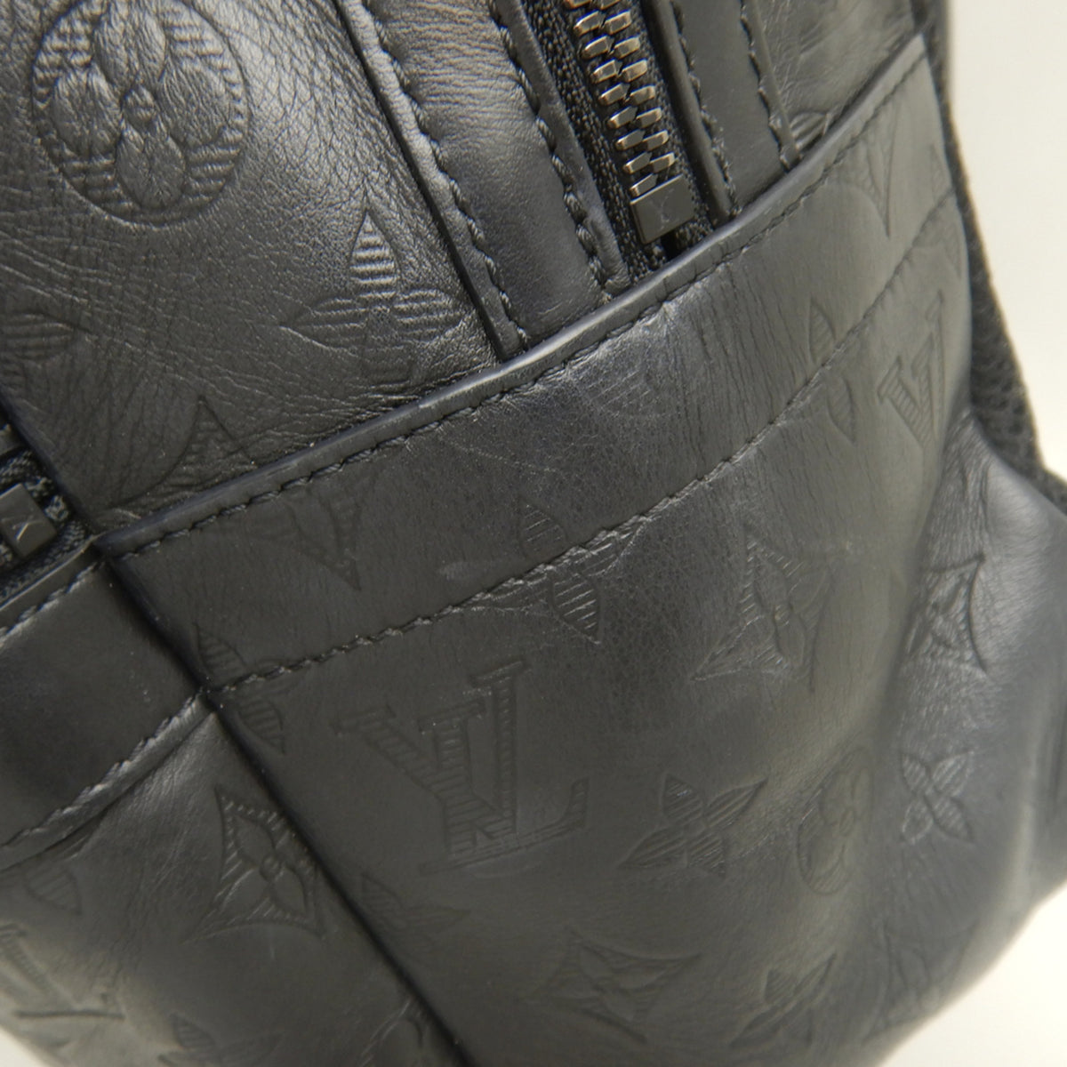 Louis Vuitton Monogram Shadow Noir Leather Backpack (Pre-Owned)