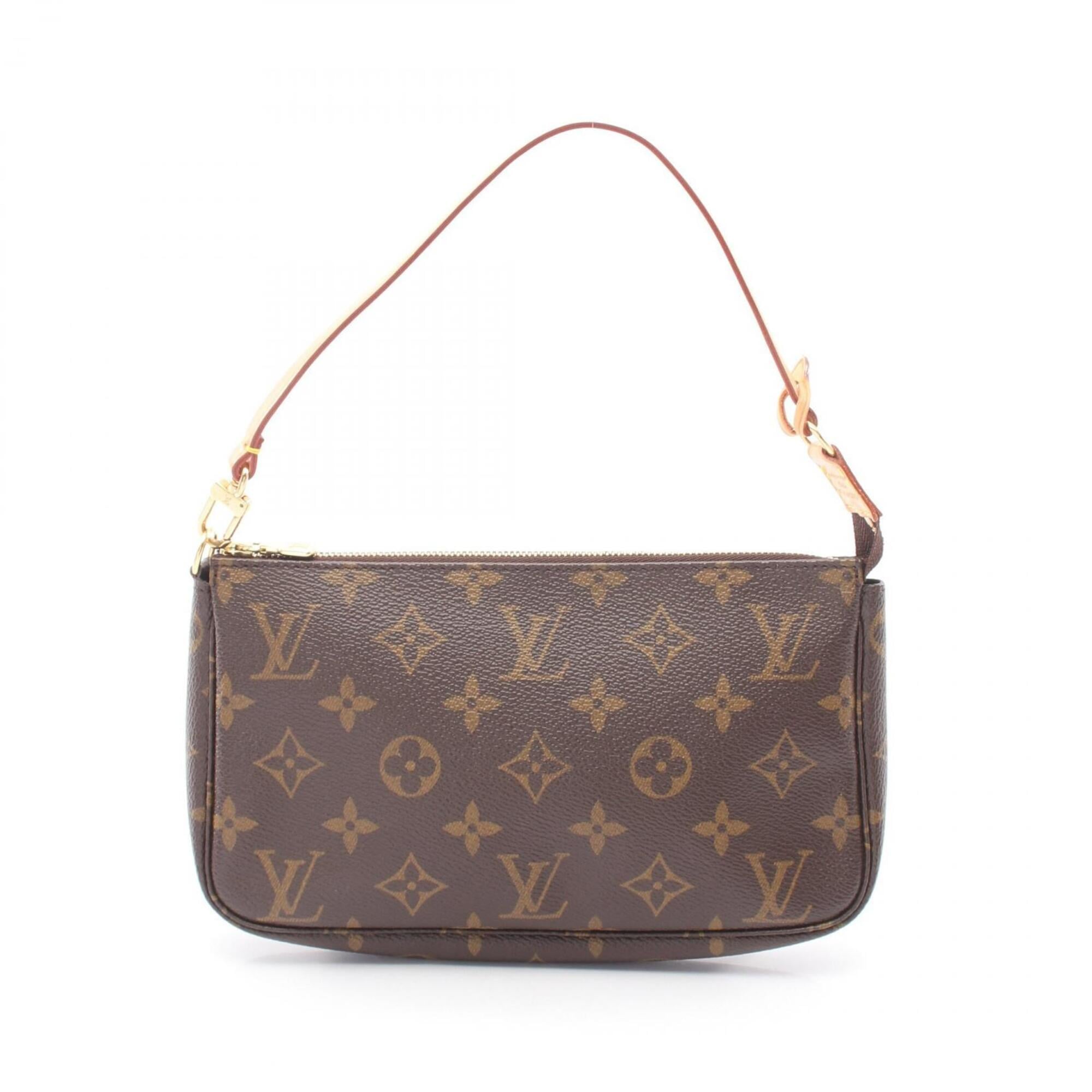 Louis Vuitton Brown Coated Canvas Leather Handbag (Pre-Owned)