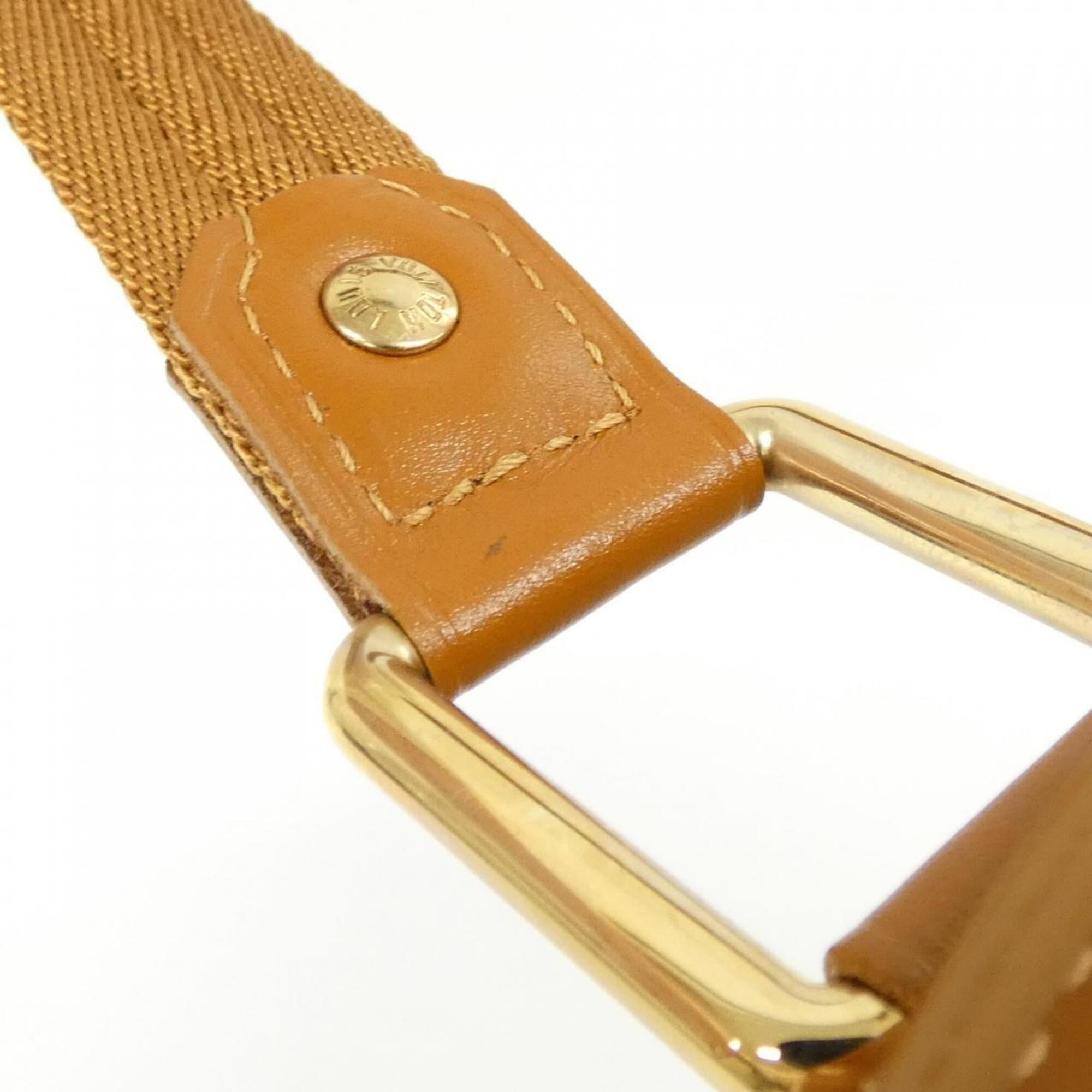 Louis Vuitton Monogram Mini Beige Canvas Shoulder Bag (Pre-Owned)