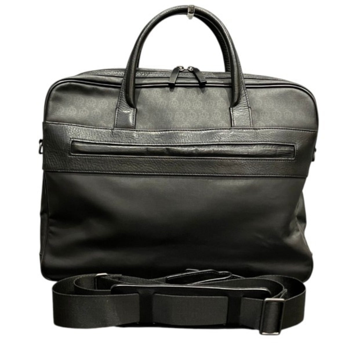 Dunhill Black Pvc Leather Briefcase Handbag (Pre-Owned)