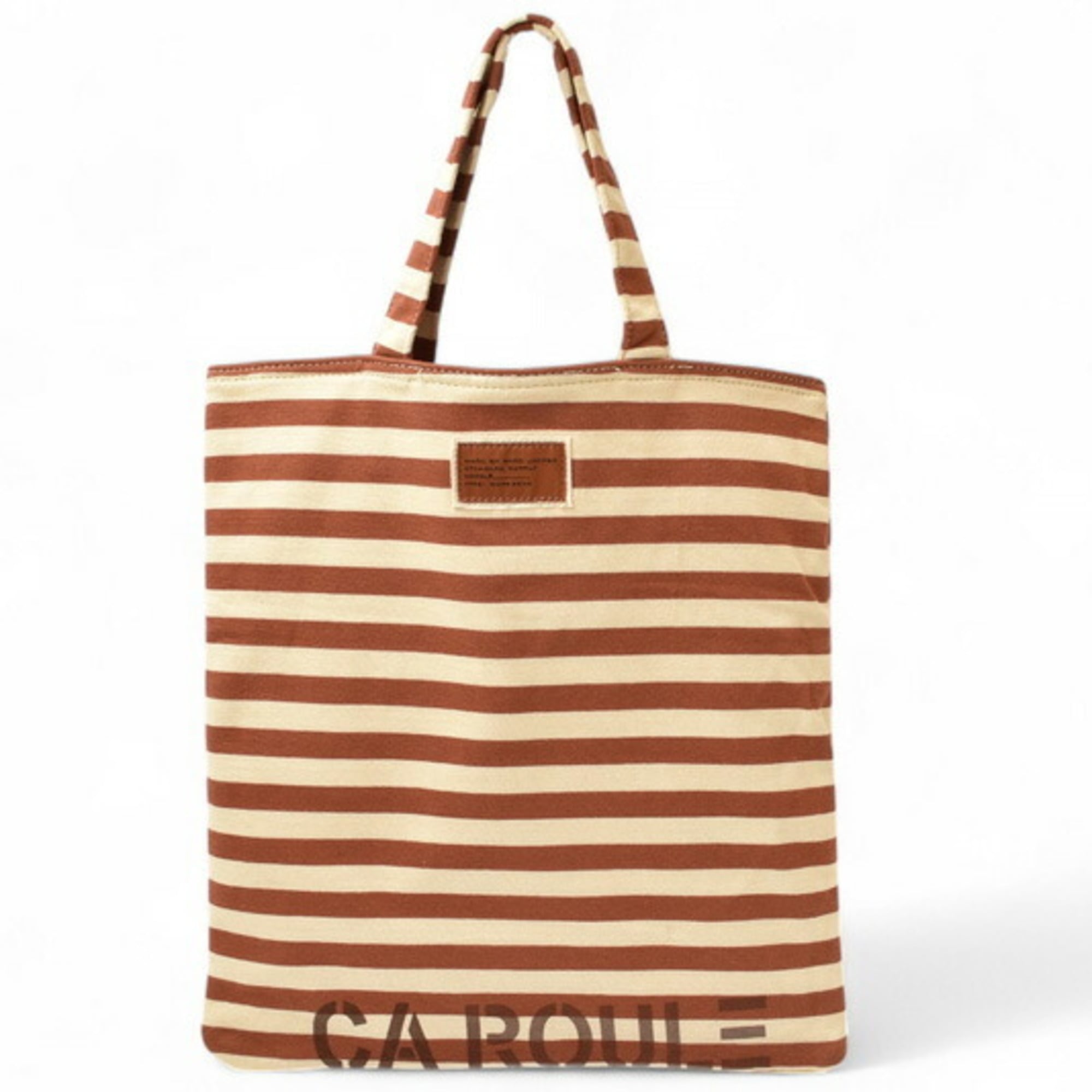 Marc By Marc Jacobs Brown White Cotton Tote Bag (Pre-Owned)